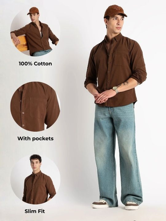Men Cotton Essentials Solid Shirt