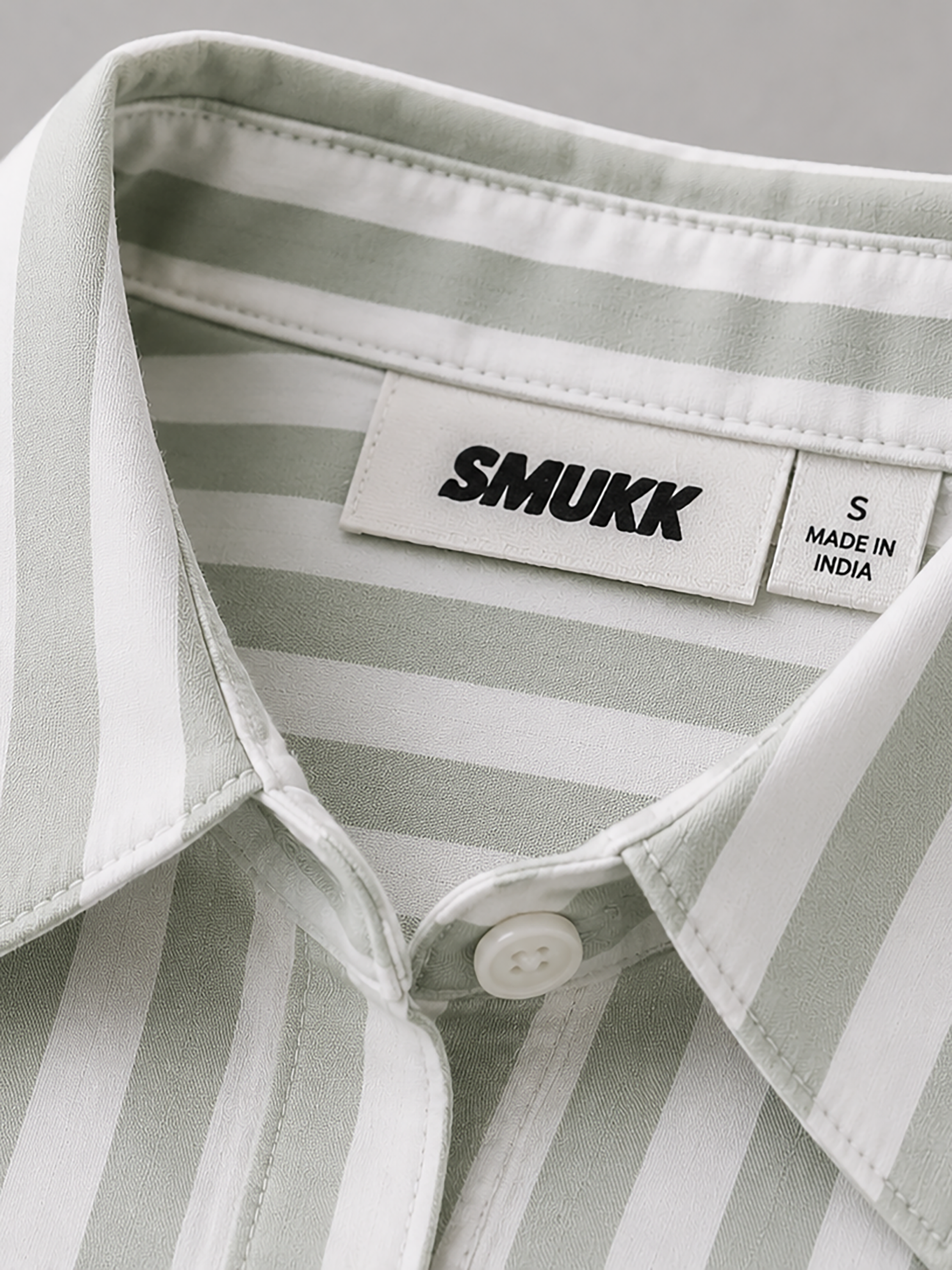 Women Mint Green Stripe Panel Detail Shirt