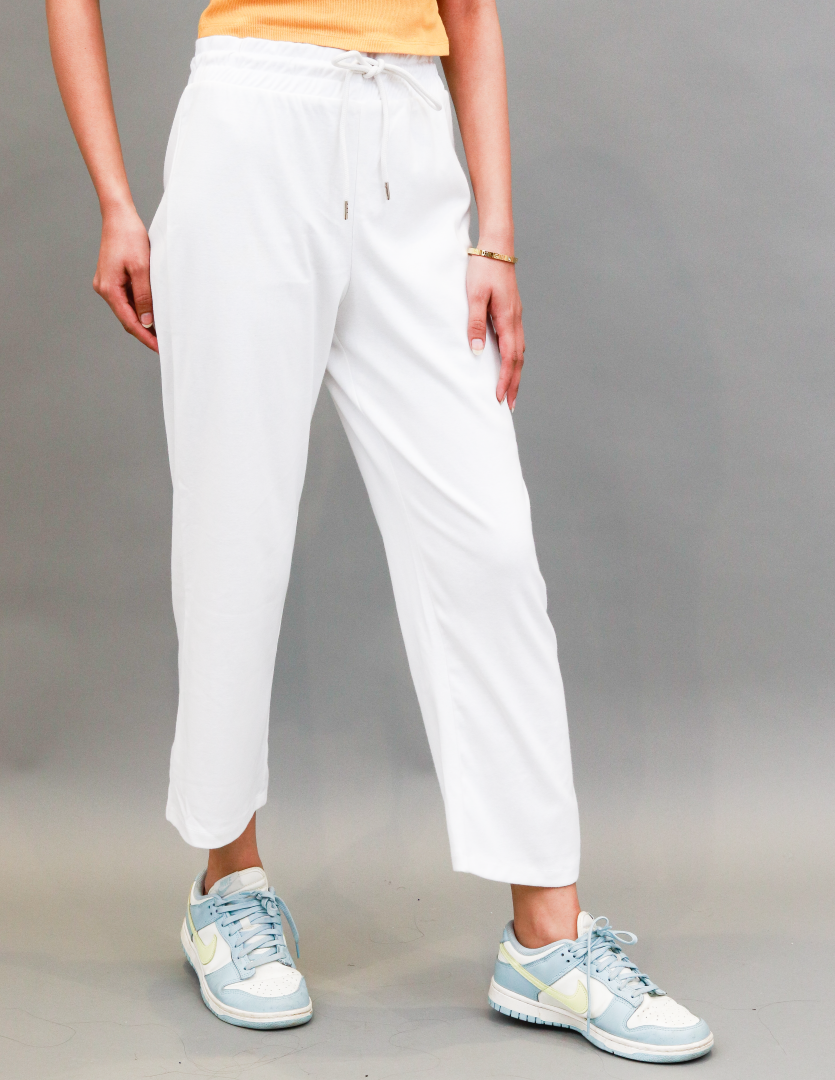 Women White Wide Leg Pants