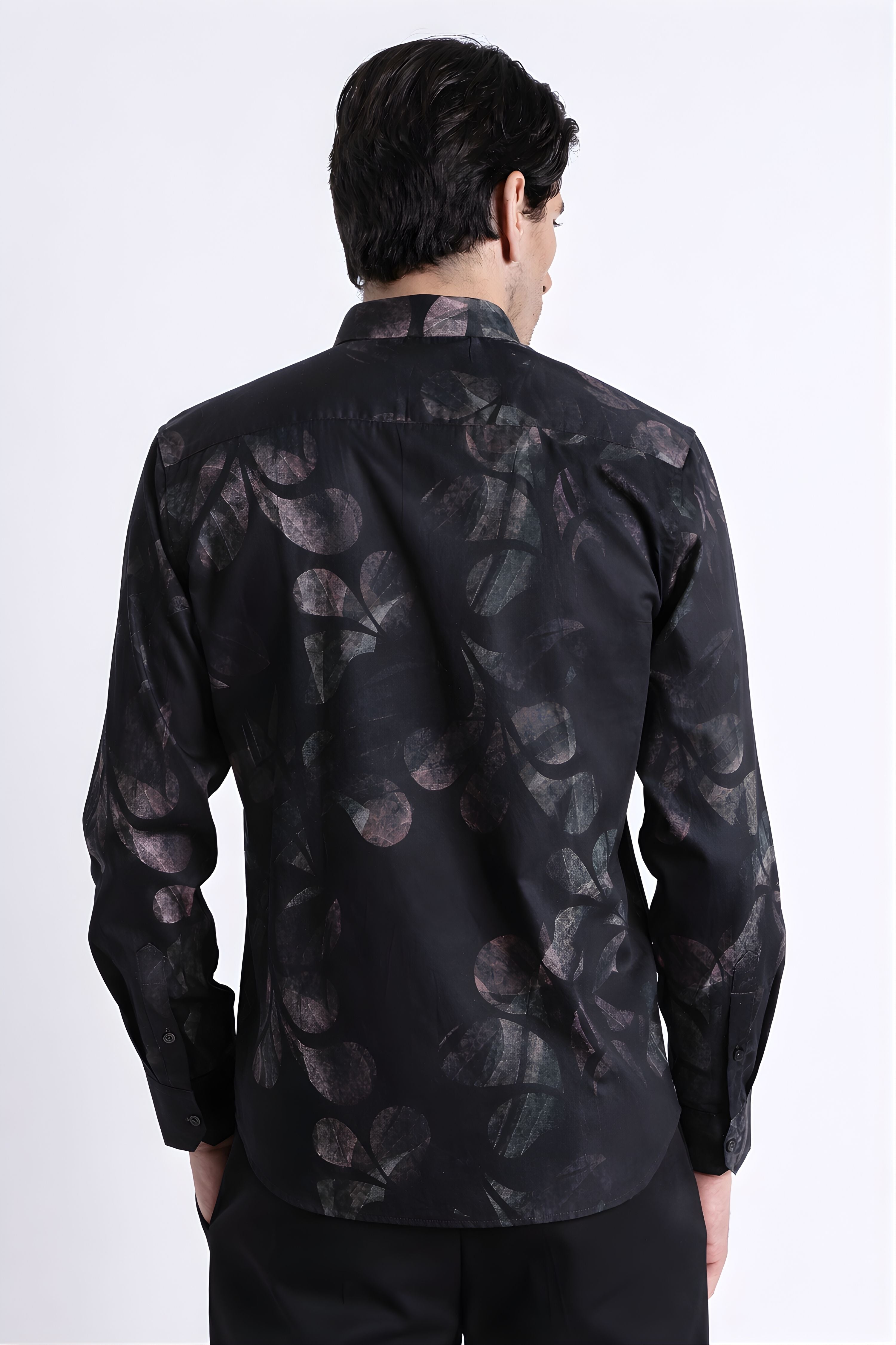 Men Refined Floral Digital Print Shirt