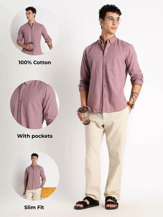 Men Cotton Essentials Solid Shirt