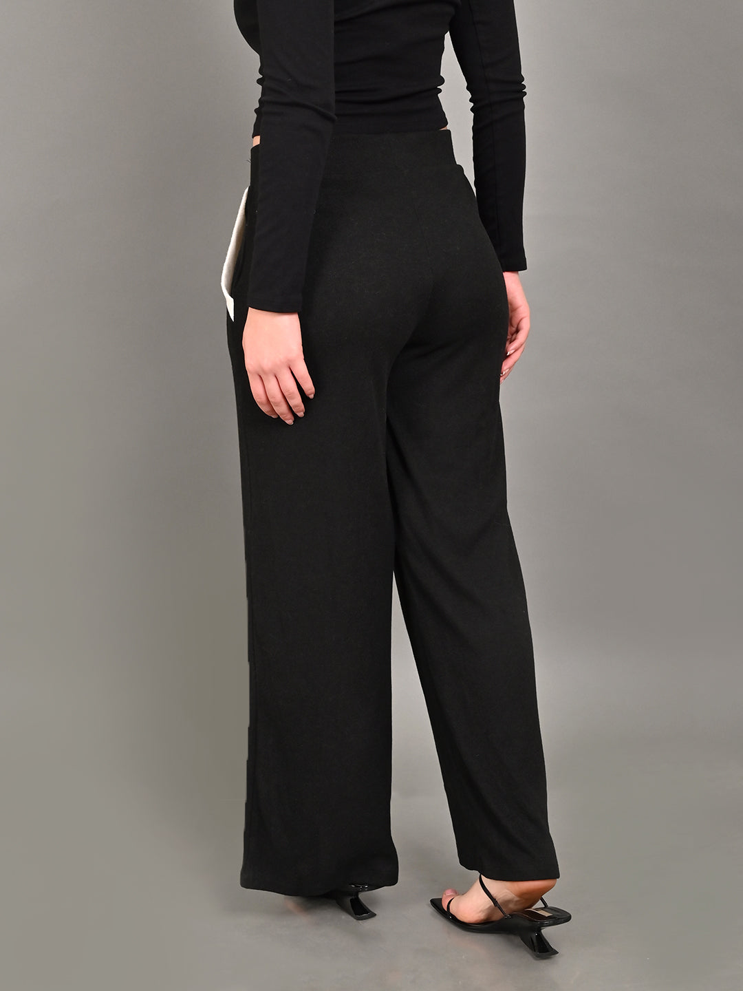 Women Black Teddy Trousers