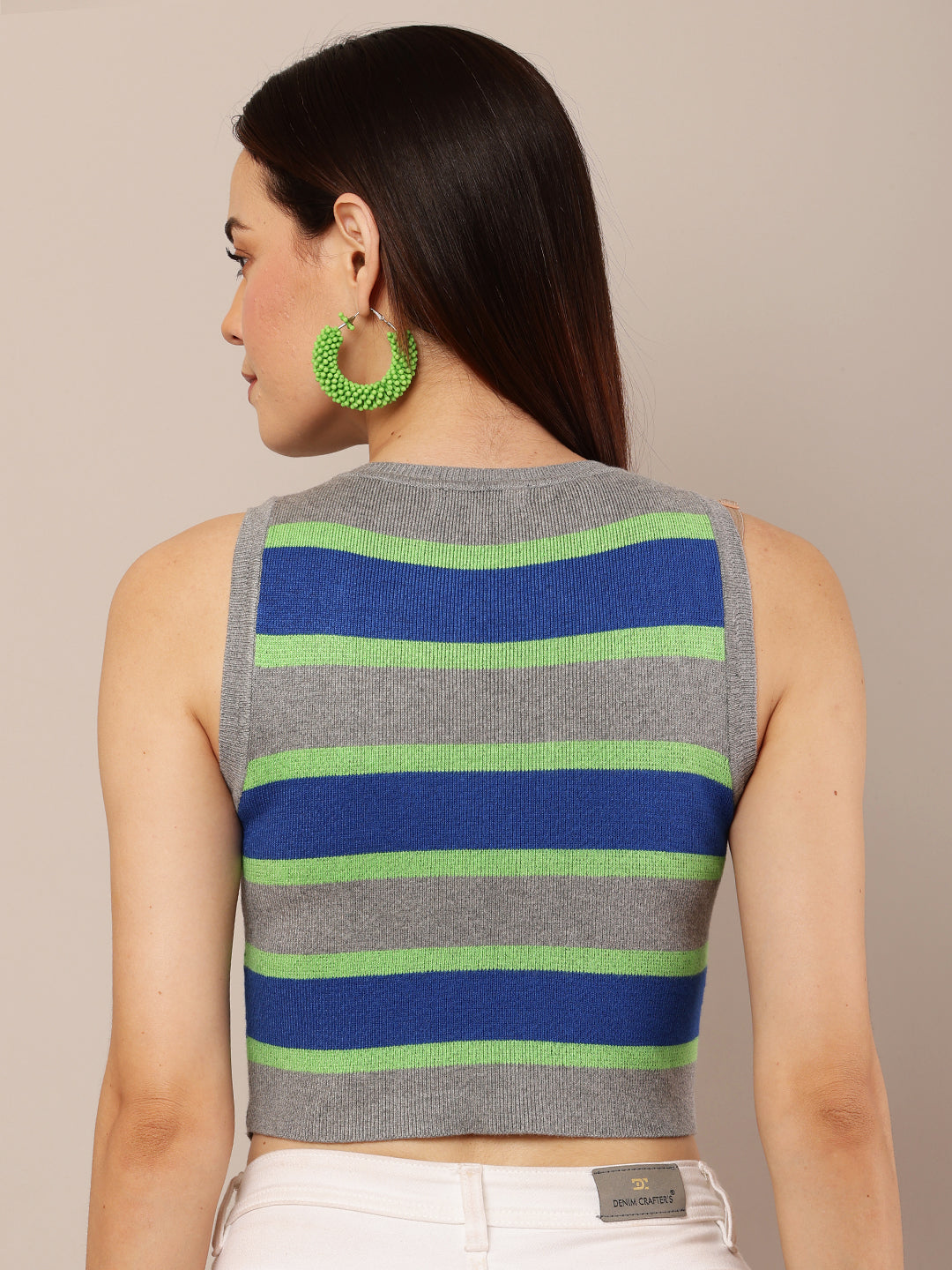 multicolor striped tank top