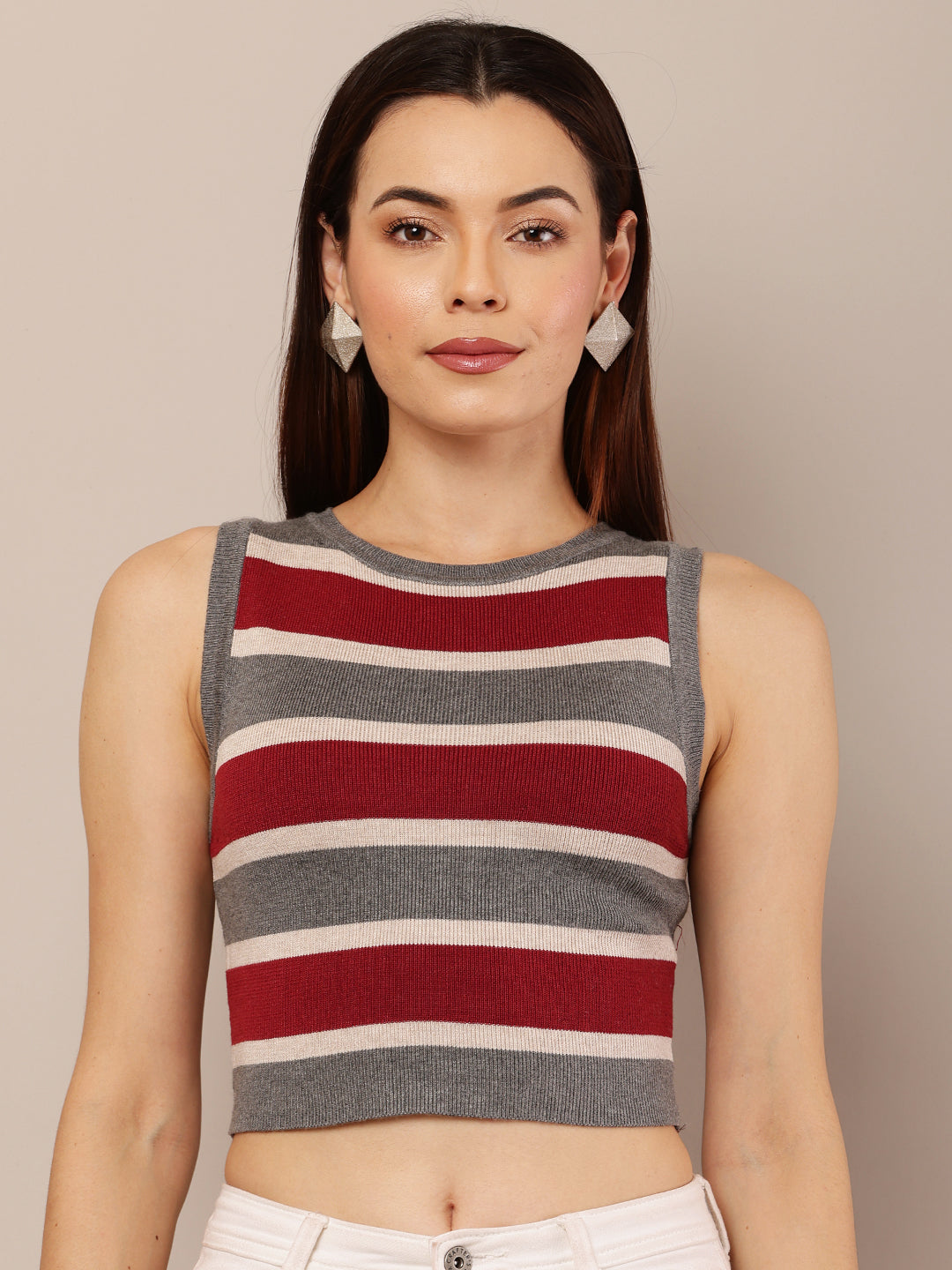 multicolor striped tank top