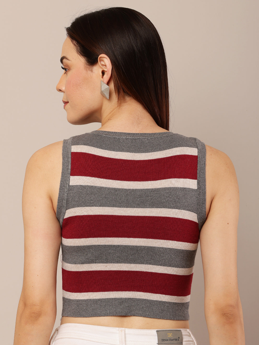 multicolor striped tank top