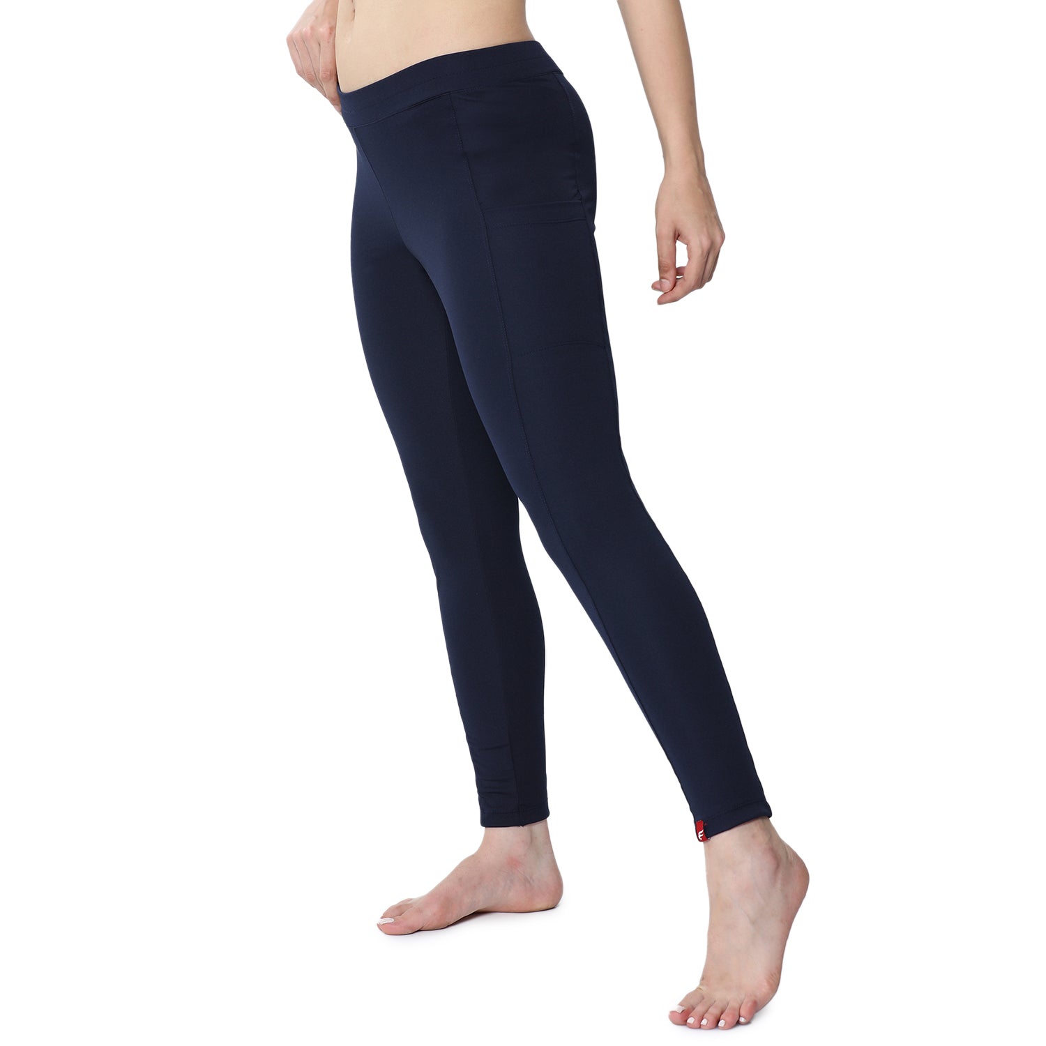 Women Navy Ankle Length Yoga Pant