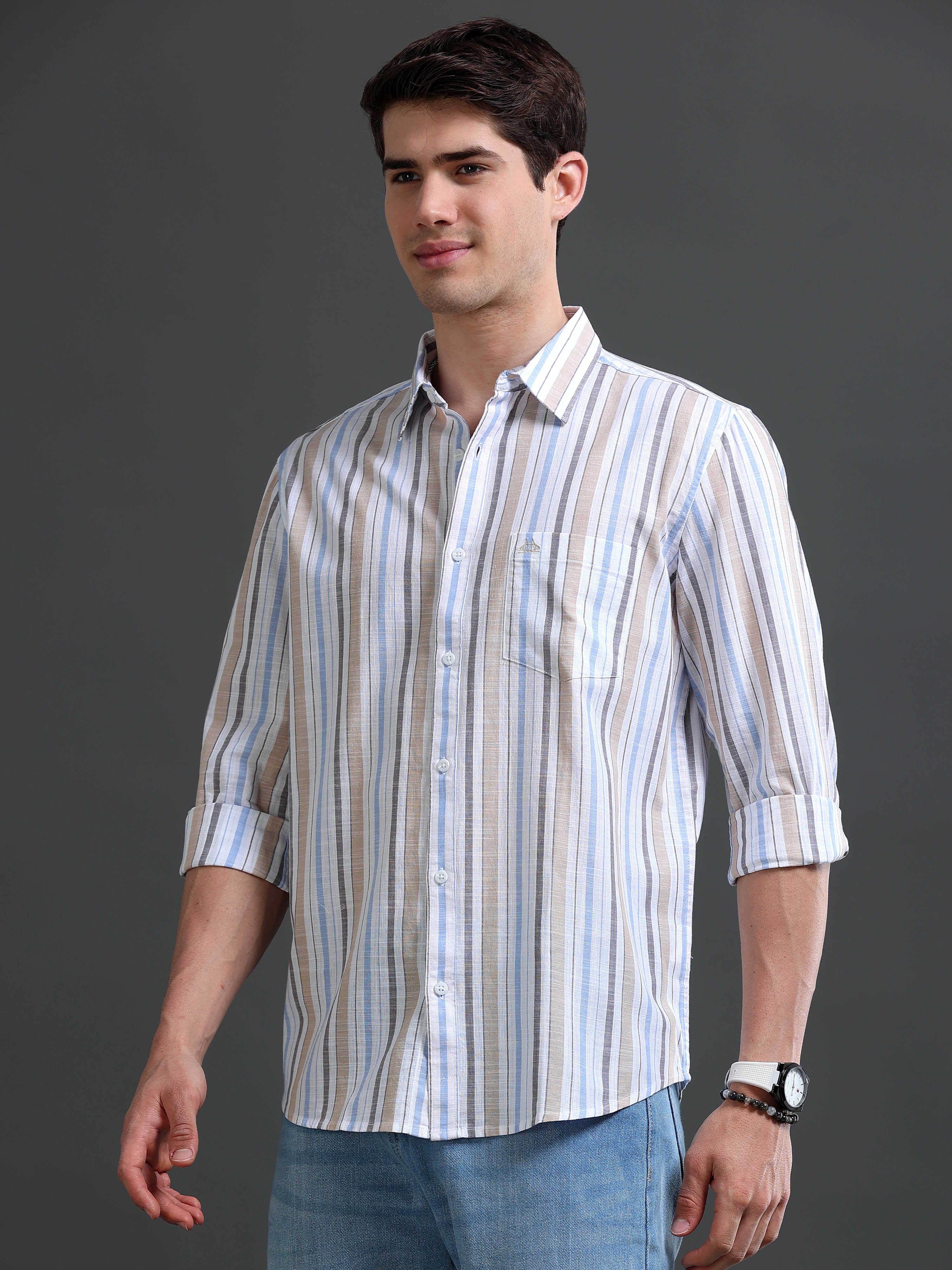 Men Multi Striped Shirt