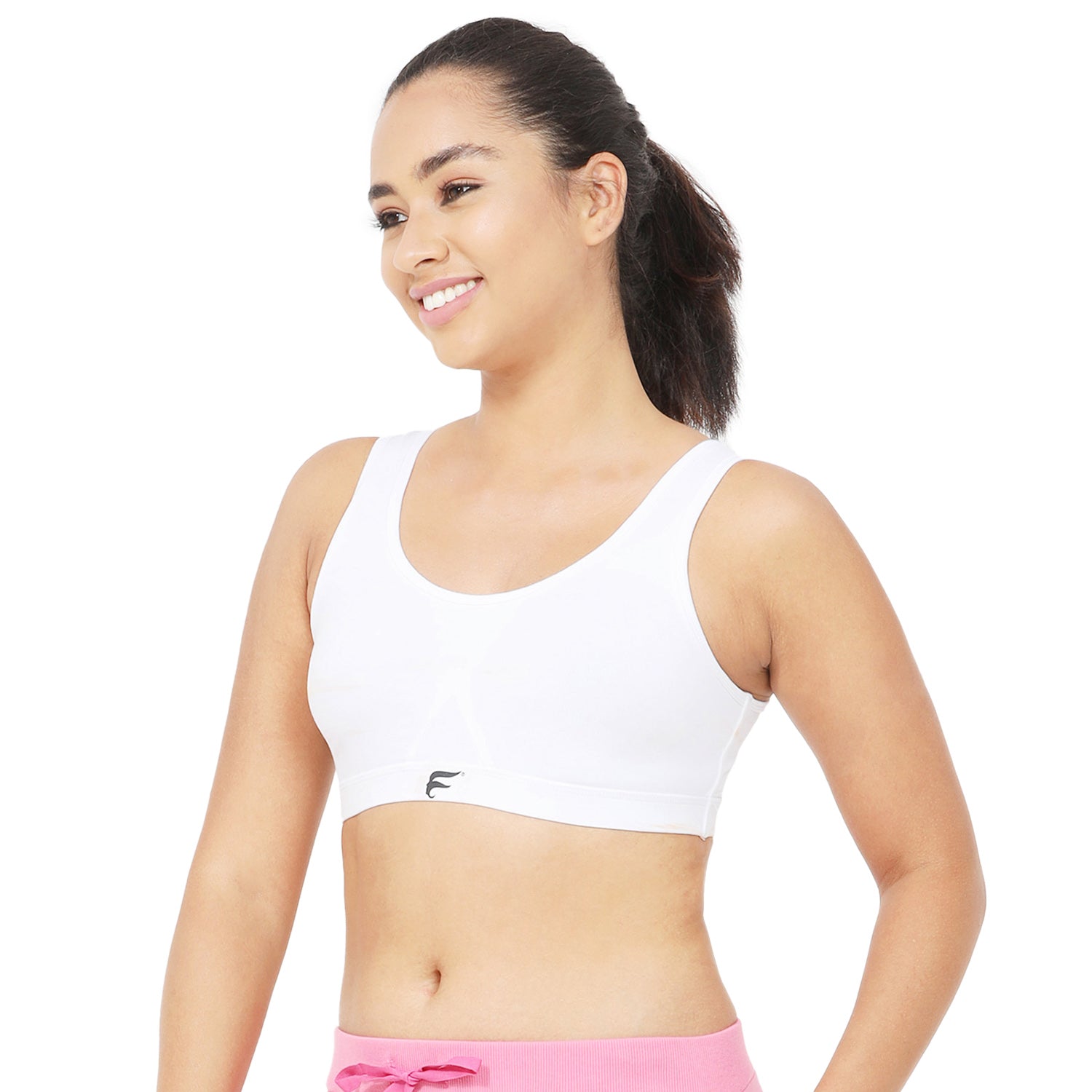 Non-Padded Non-Wired Full Coverage Sports Bra