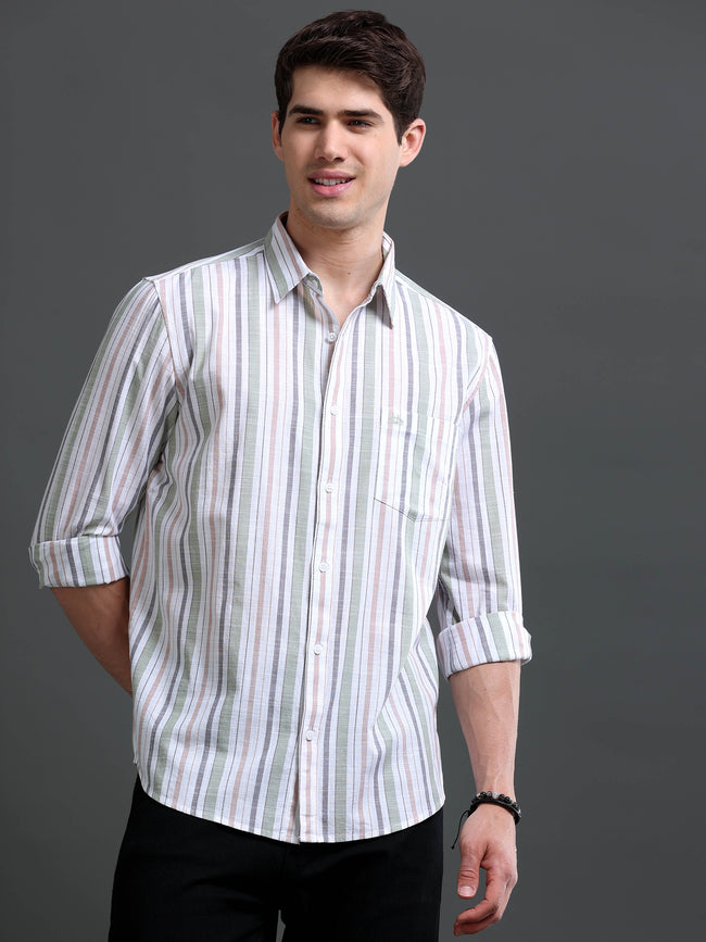 Men Multi Striped Shirt