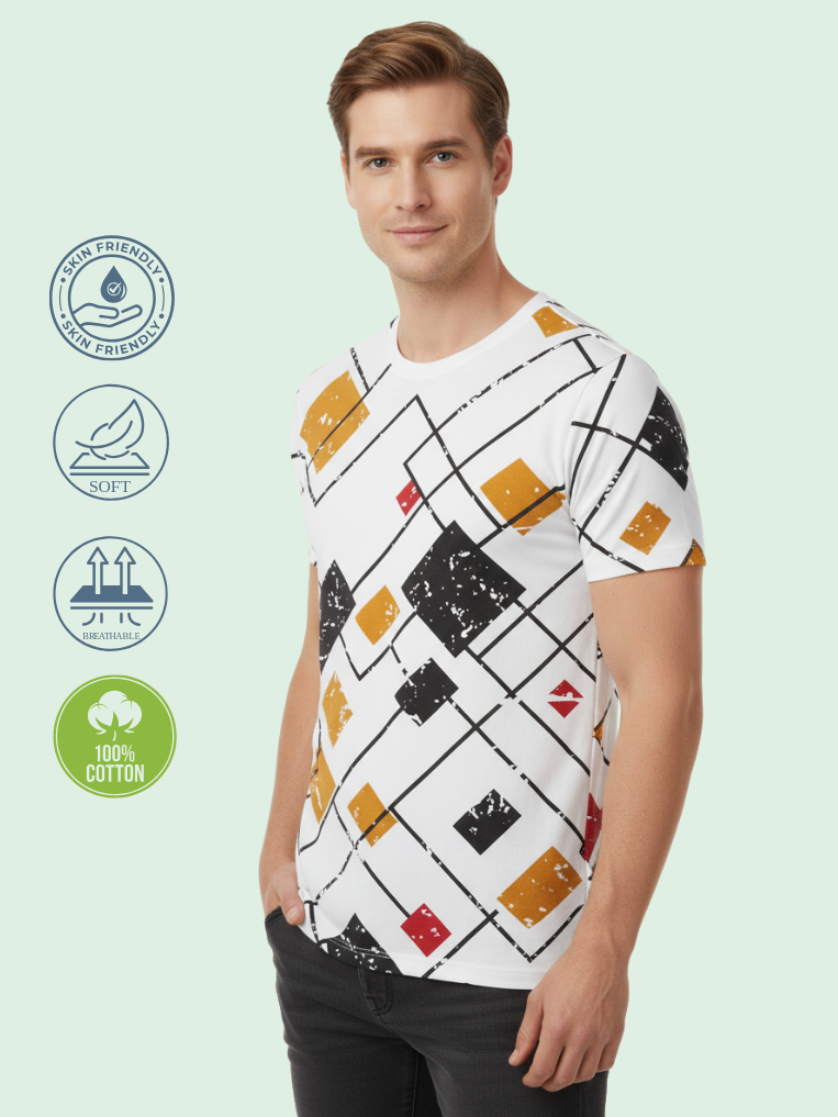 Men All-Over Cotton T-Shirt