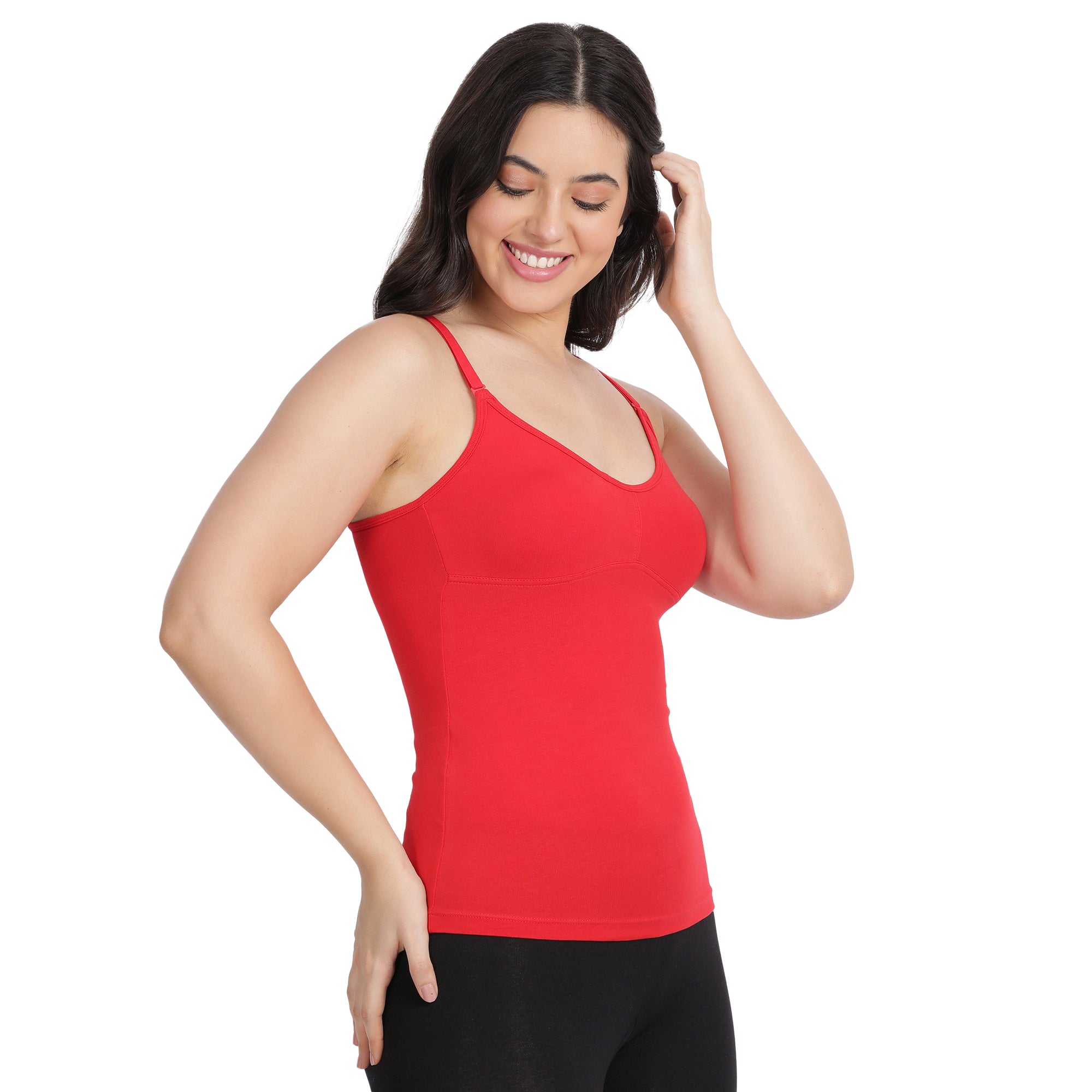 Regular Fit V-Neck Short Length Moulded Camisole