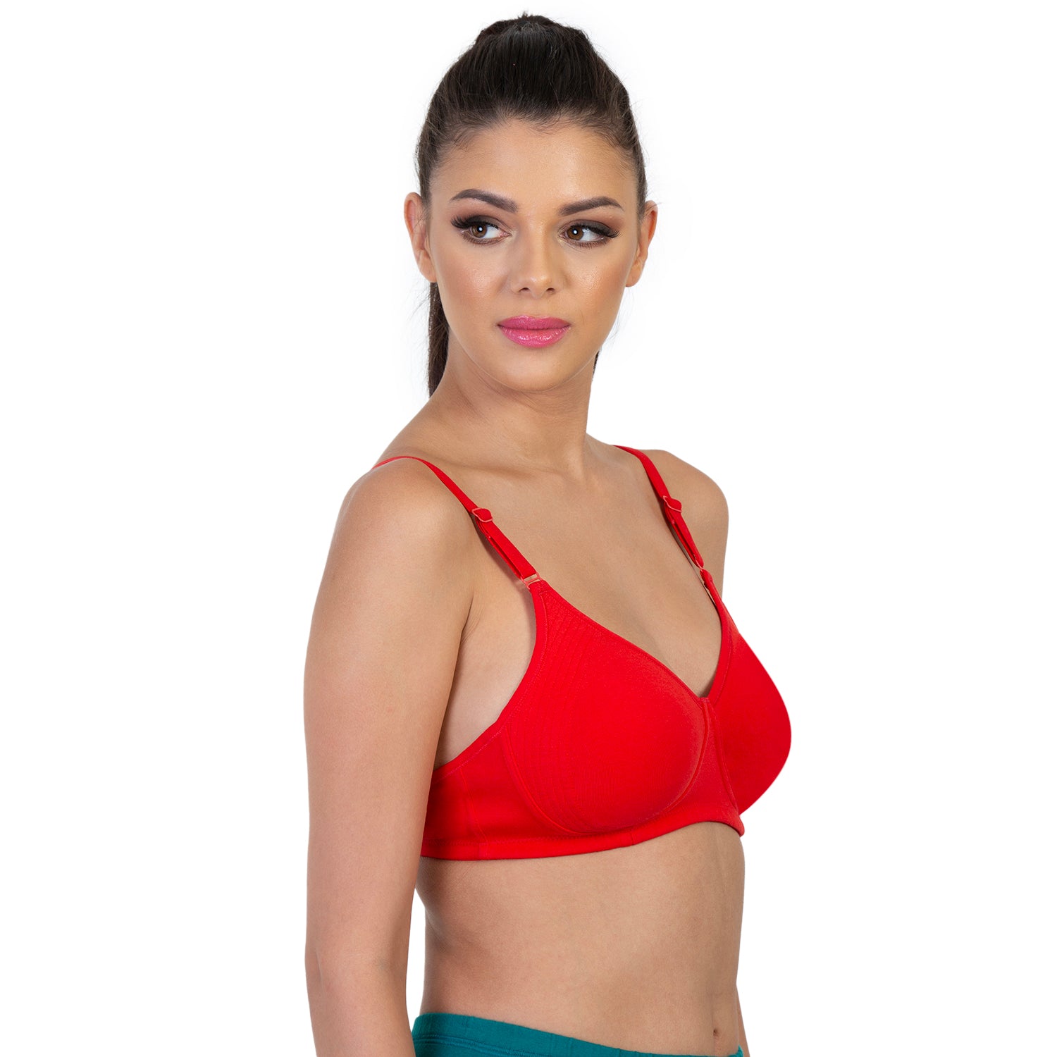Non-Padded Non-Wired 3/4th Coverage Minimizer Bra