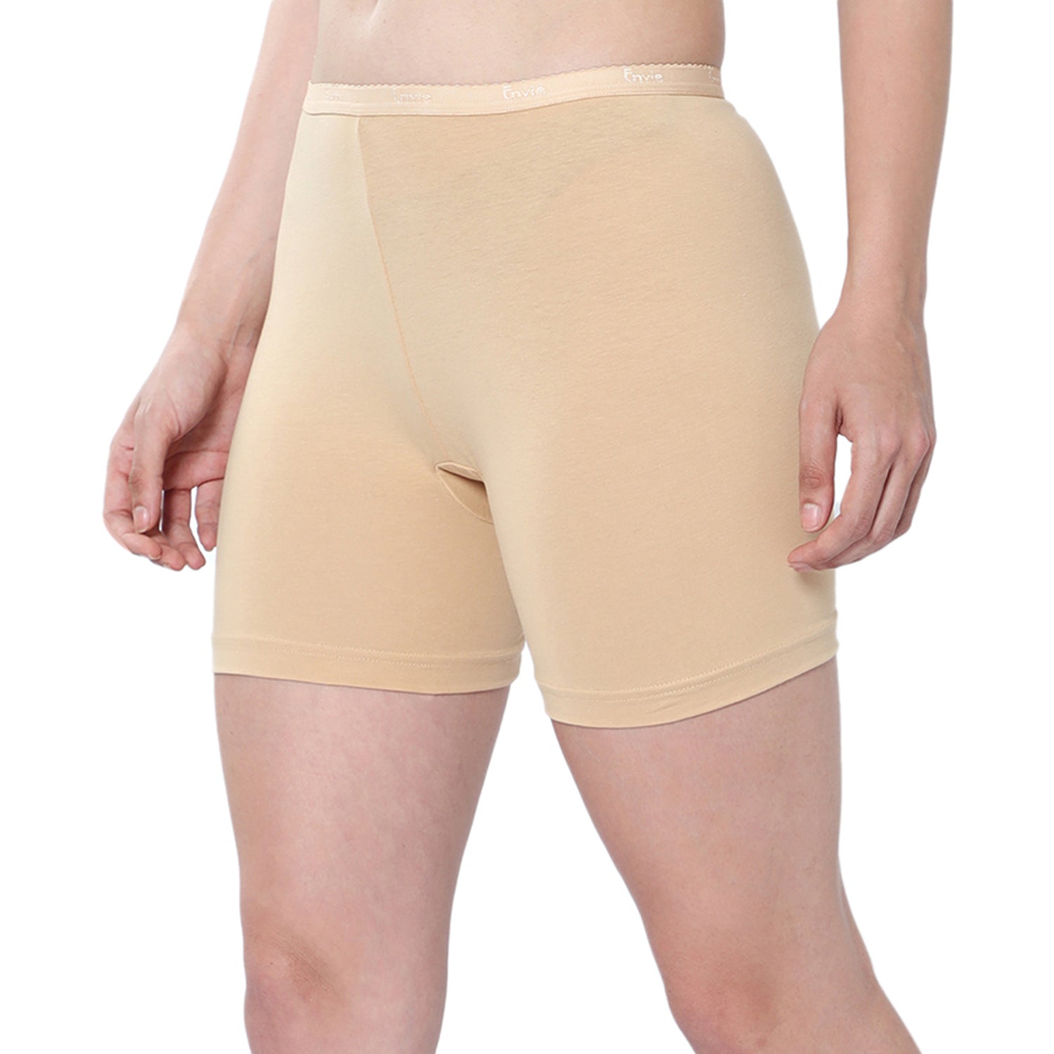 Women Beige Cycling Shorts