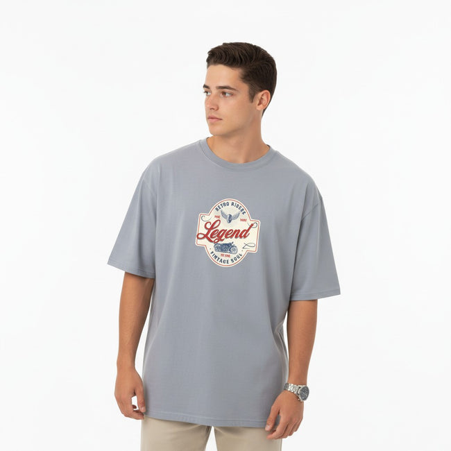 Men Oversized Cotton Printed T-Shirt