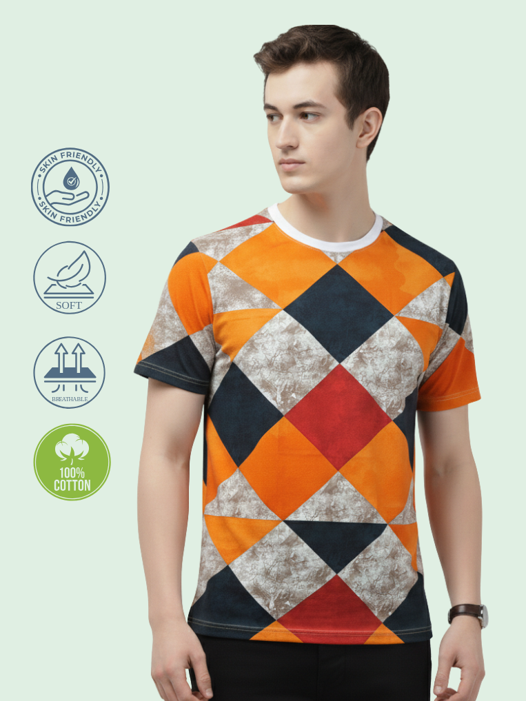 Men All-Over Cotton T-Shirt
