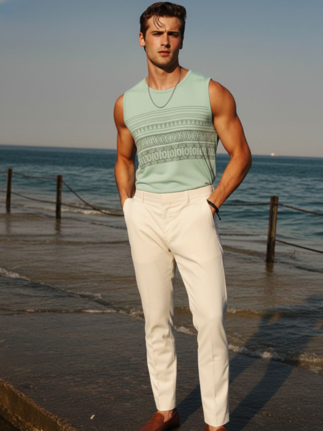 Men Green Graphic Printed T-shirt