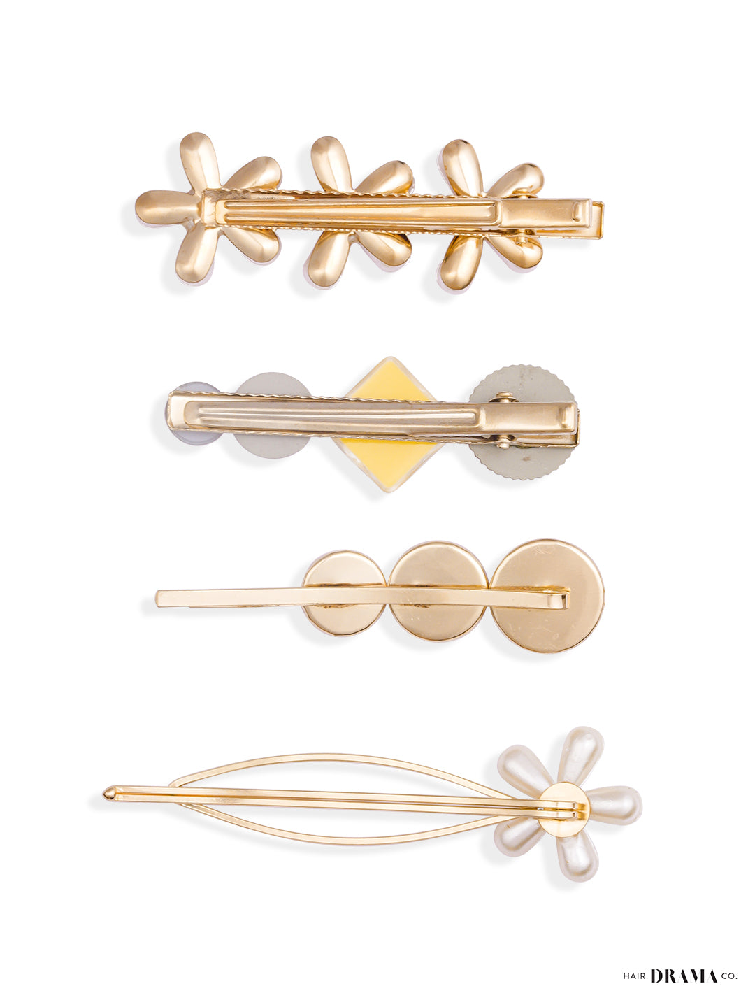 Women Multi Flower Pins Set Of 4