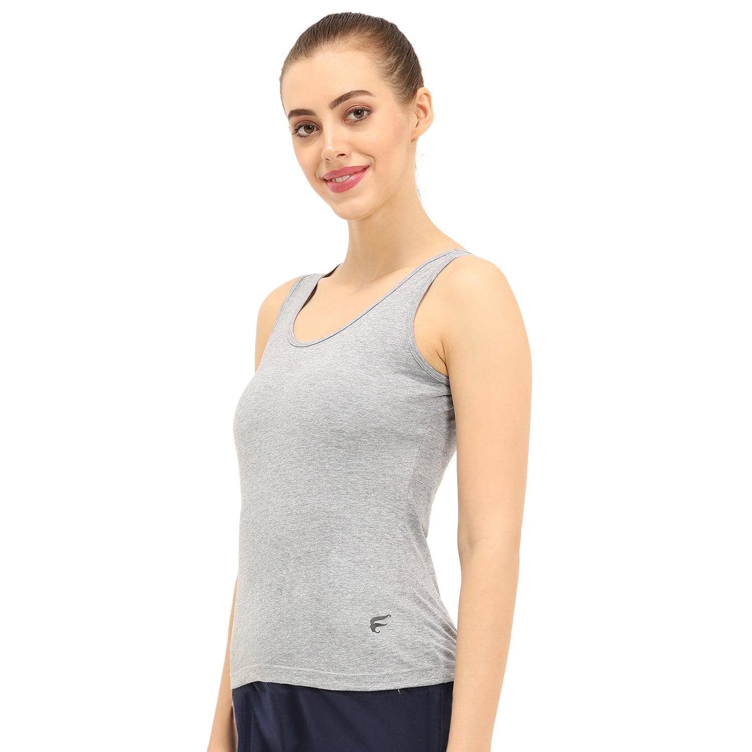Regular Fit U-Neck Short Length Tank Top