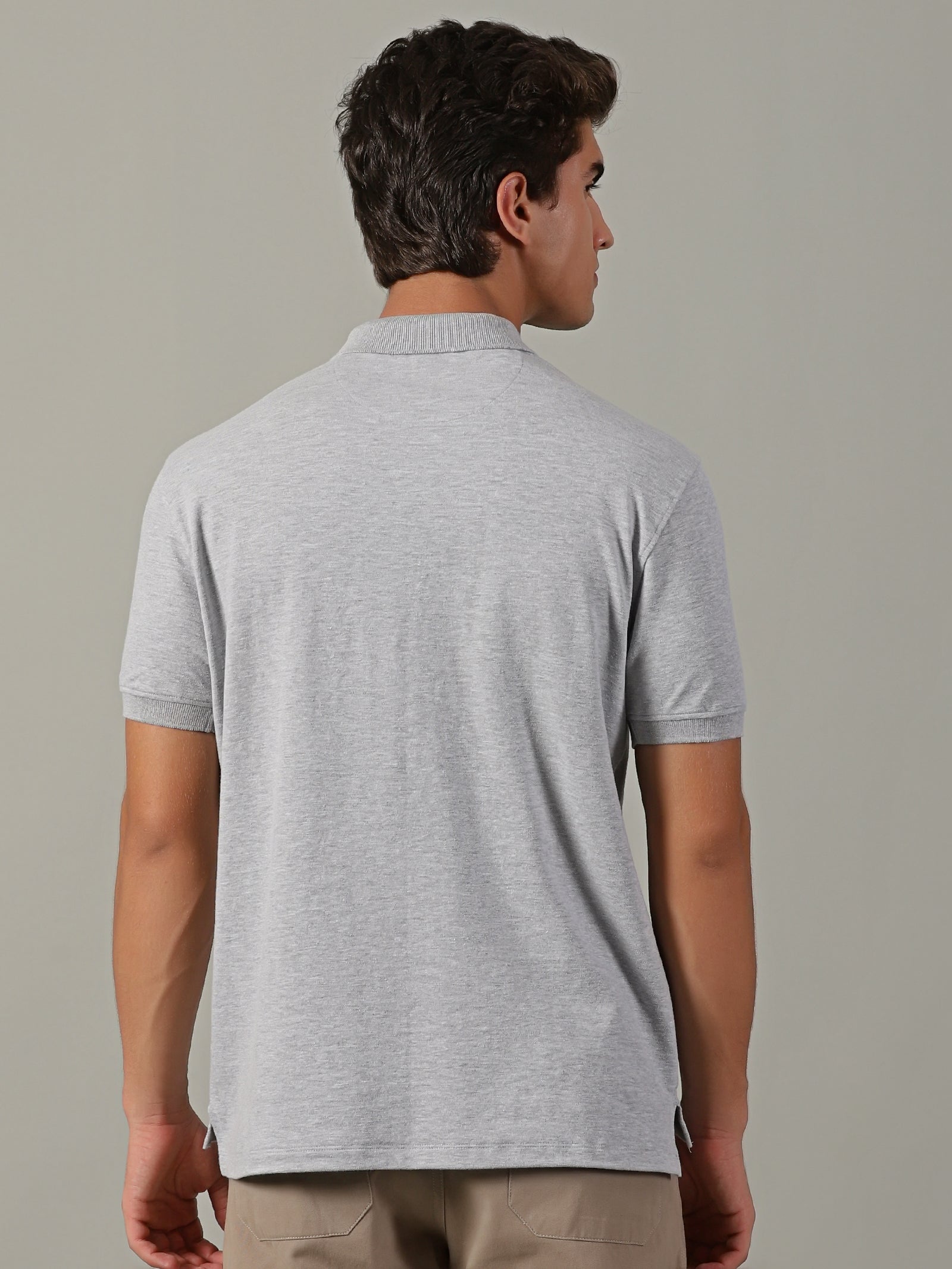 Men Grey Regular Fit T-Shirt