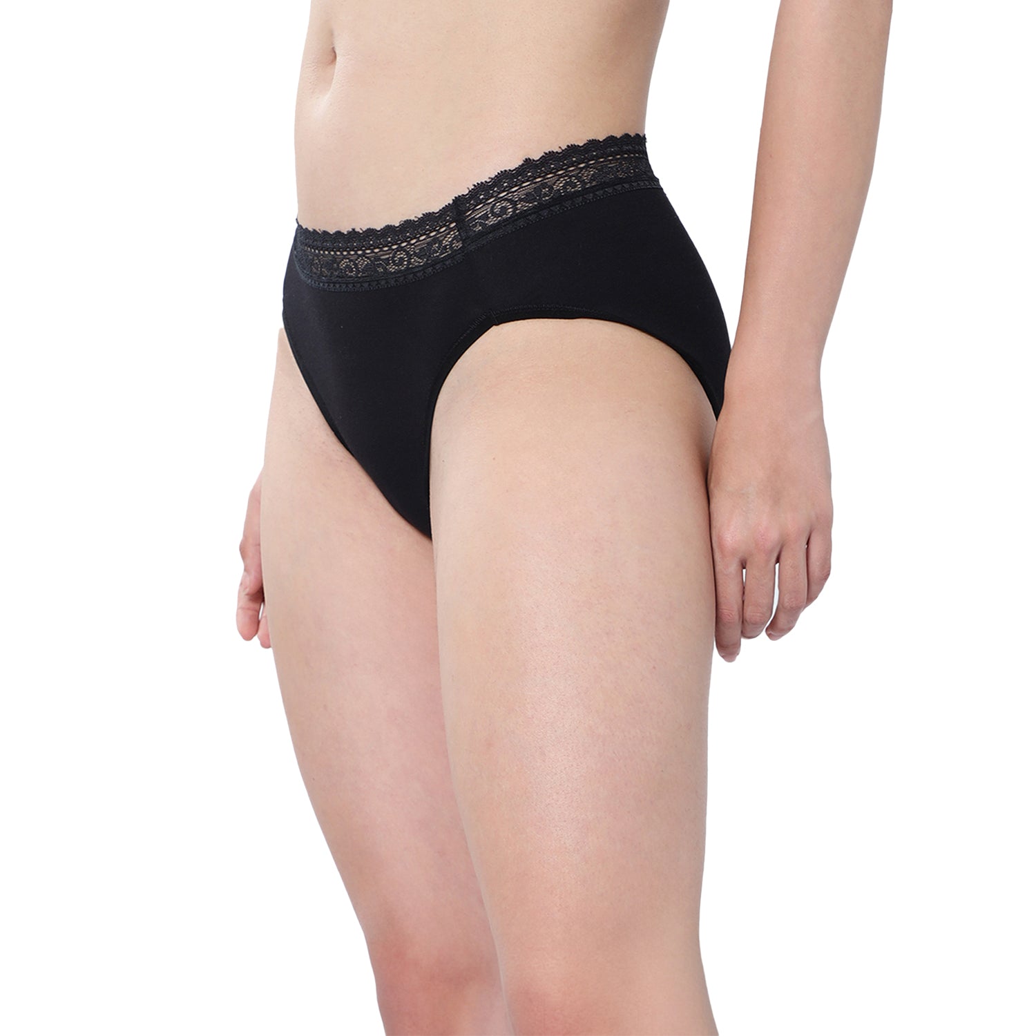 Medium Rise 3/4th Coverage Lace Hipster Pack Of 2