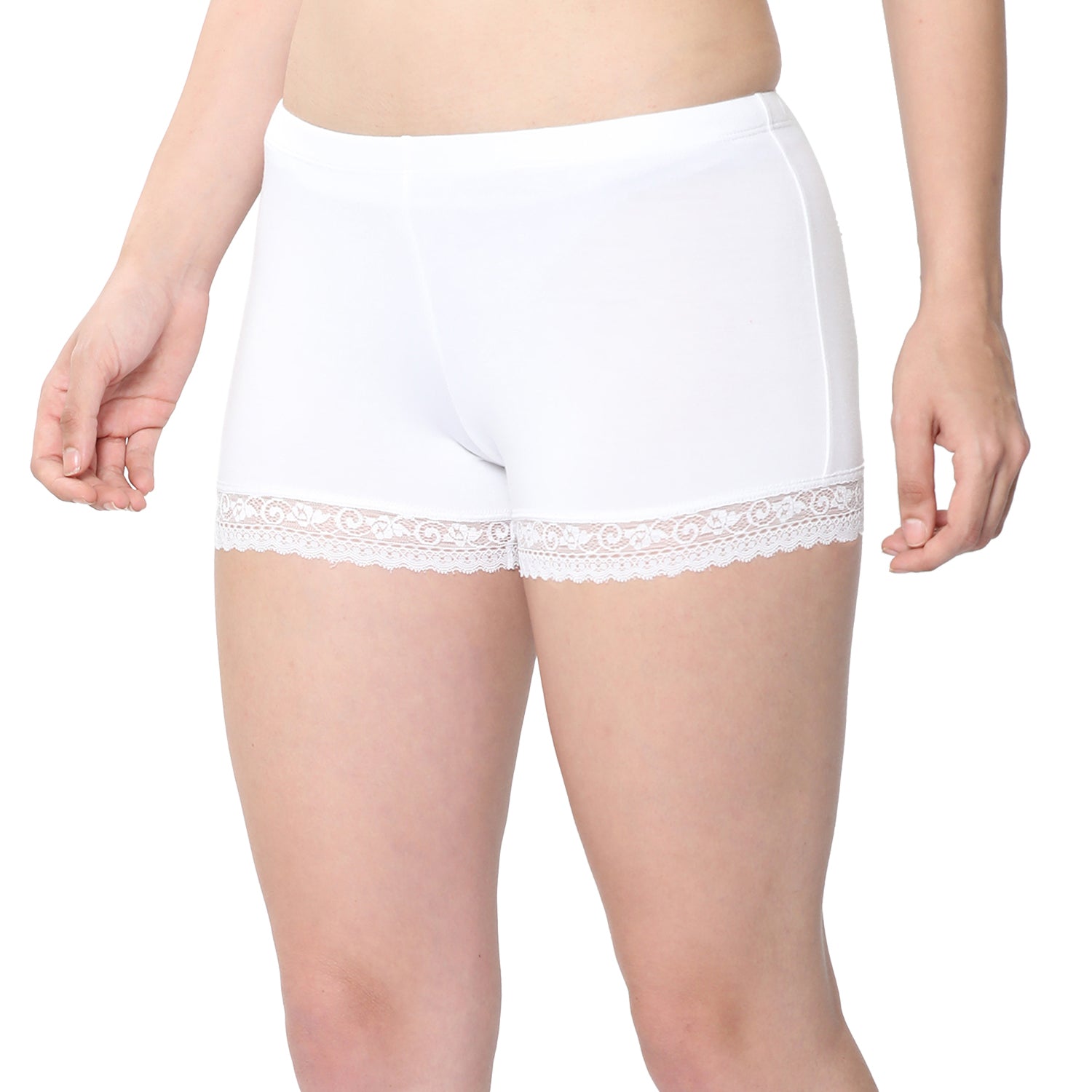 Women White Ultralight Hot Shorts