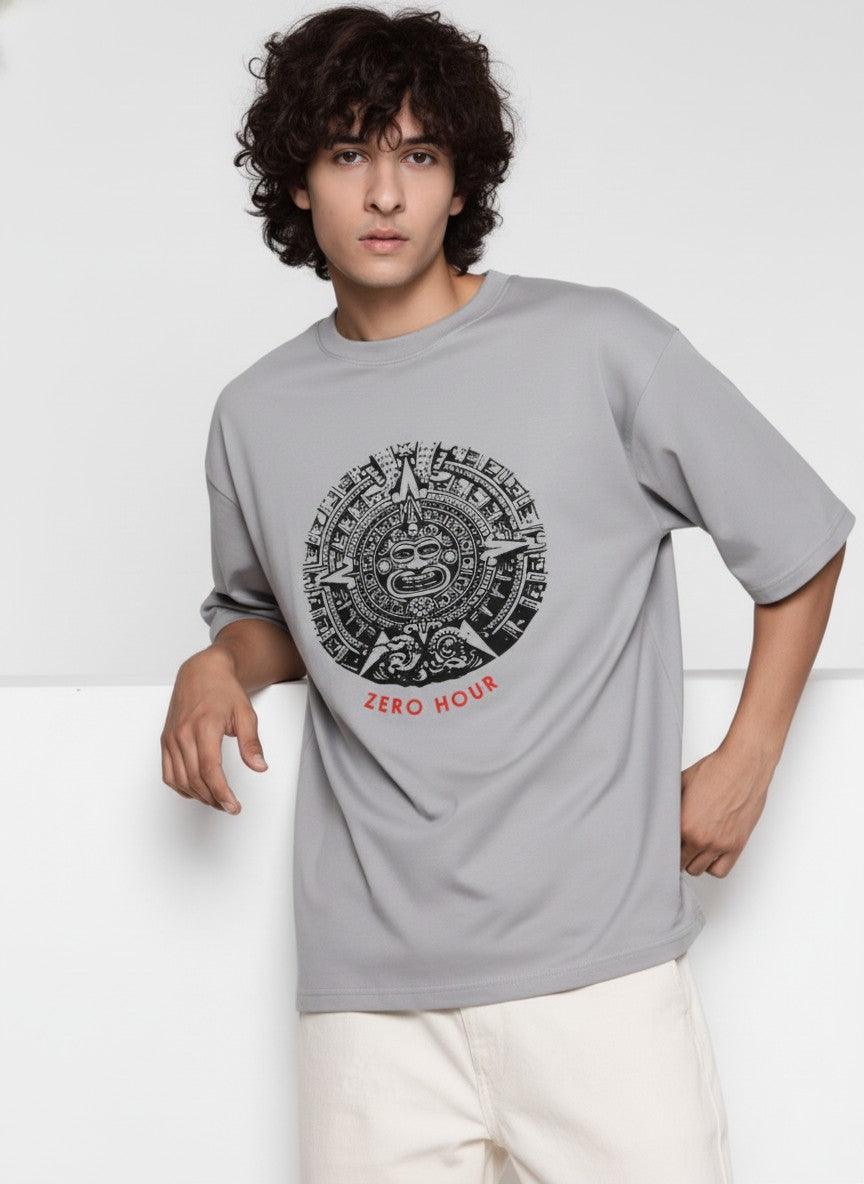 Men Oversized Cotton Tribal T-Shirt