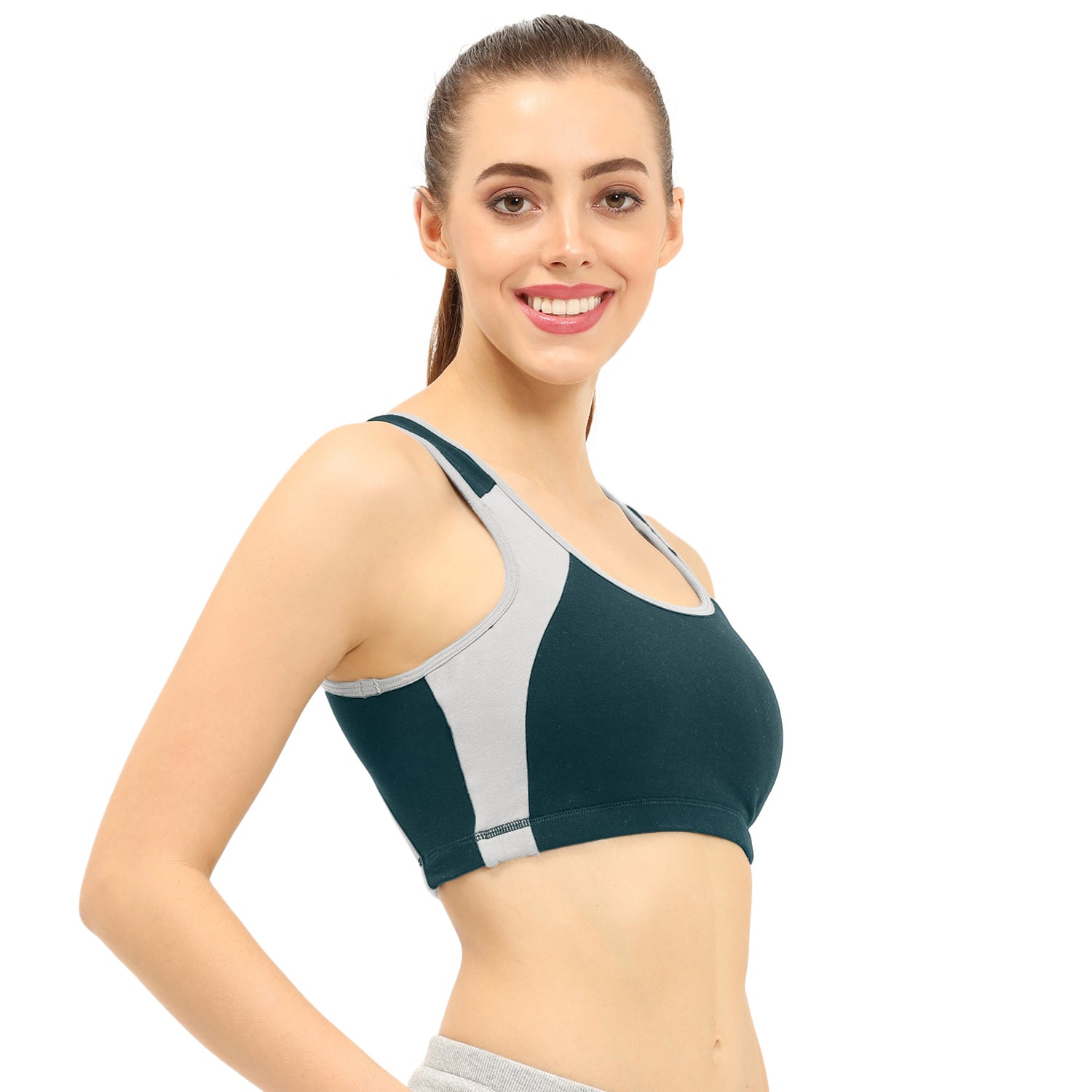 Padded Non-Wired Full Coverage Sports Bra