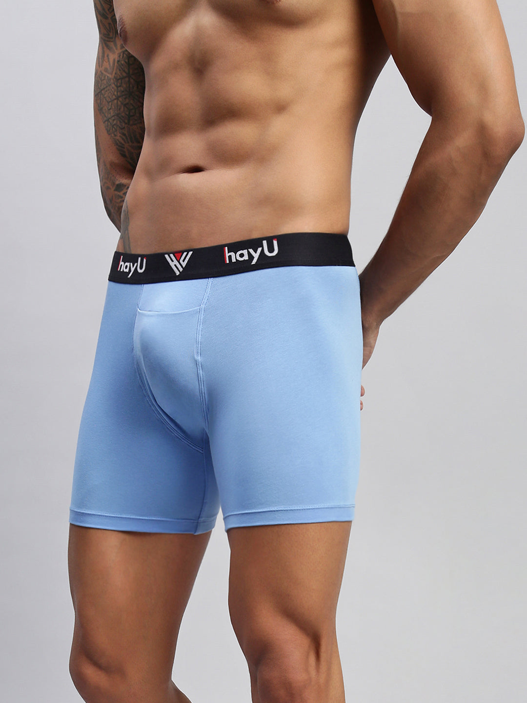 Men Blue Boxer Briefs