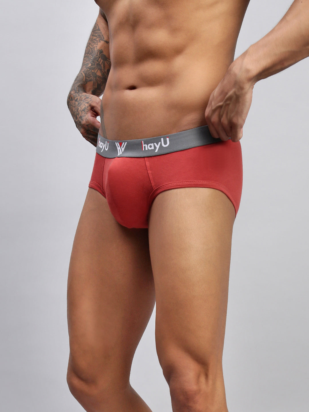 Men Pack of 2 Cotton Elastane Briefs