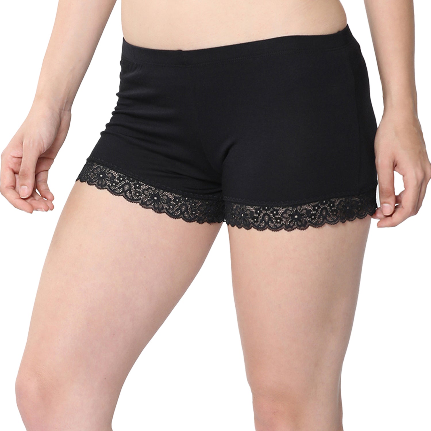 Women Black Ultralight Hot Shorts