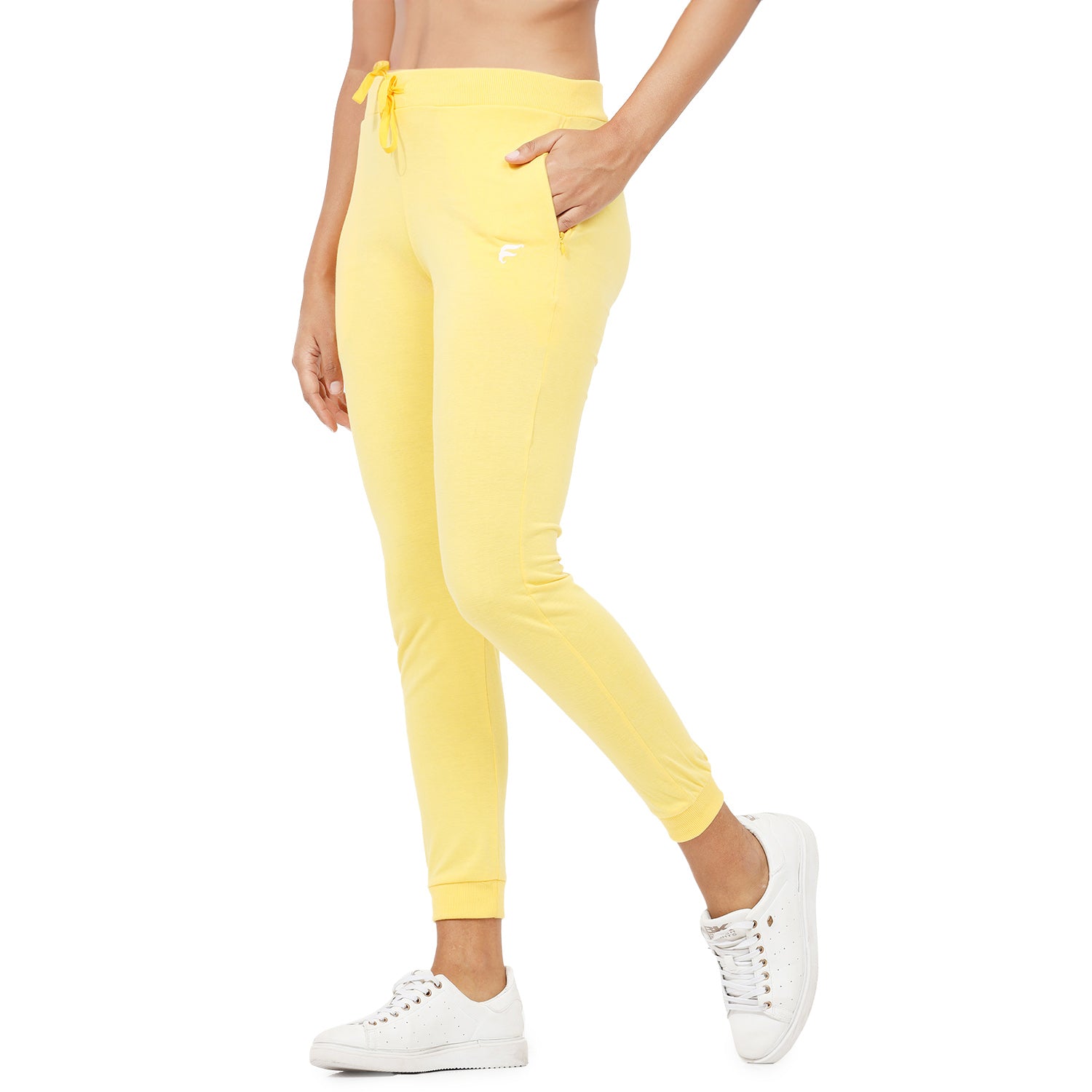 Women Yellow Ankle Length Jogger Pant