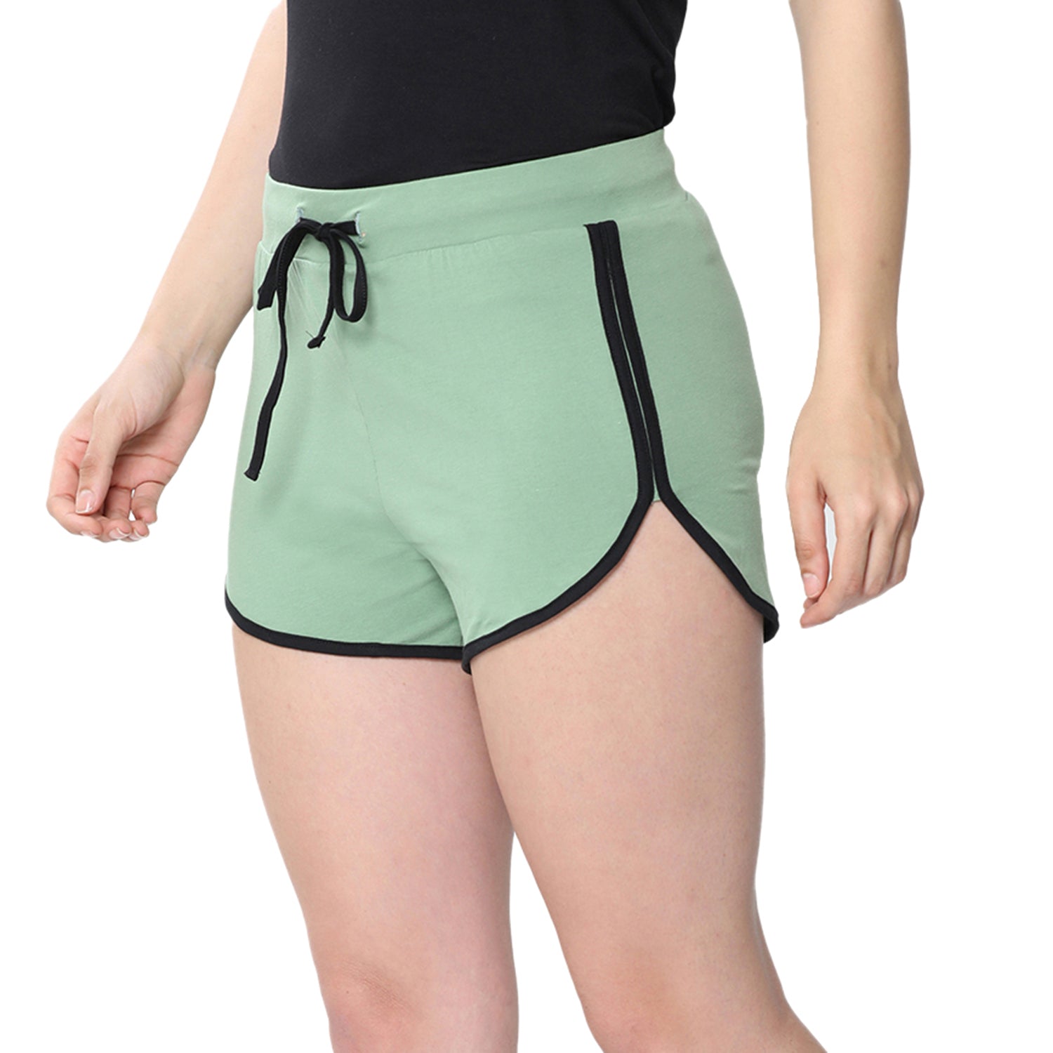 Women Relaxed Fit Dolphin Shorts