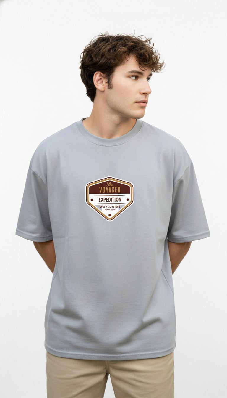 Men Oversized Cotton Printed T-Shirt
