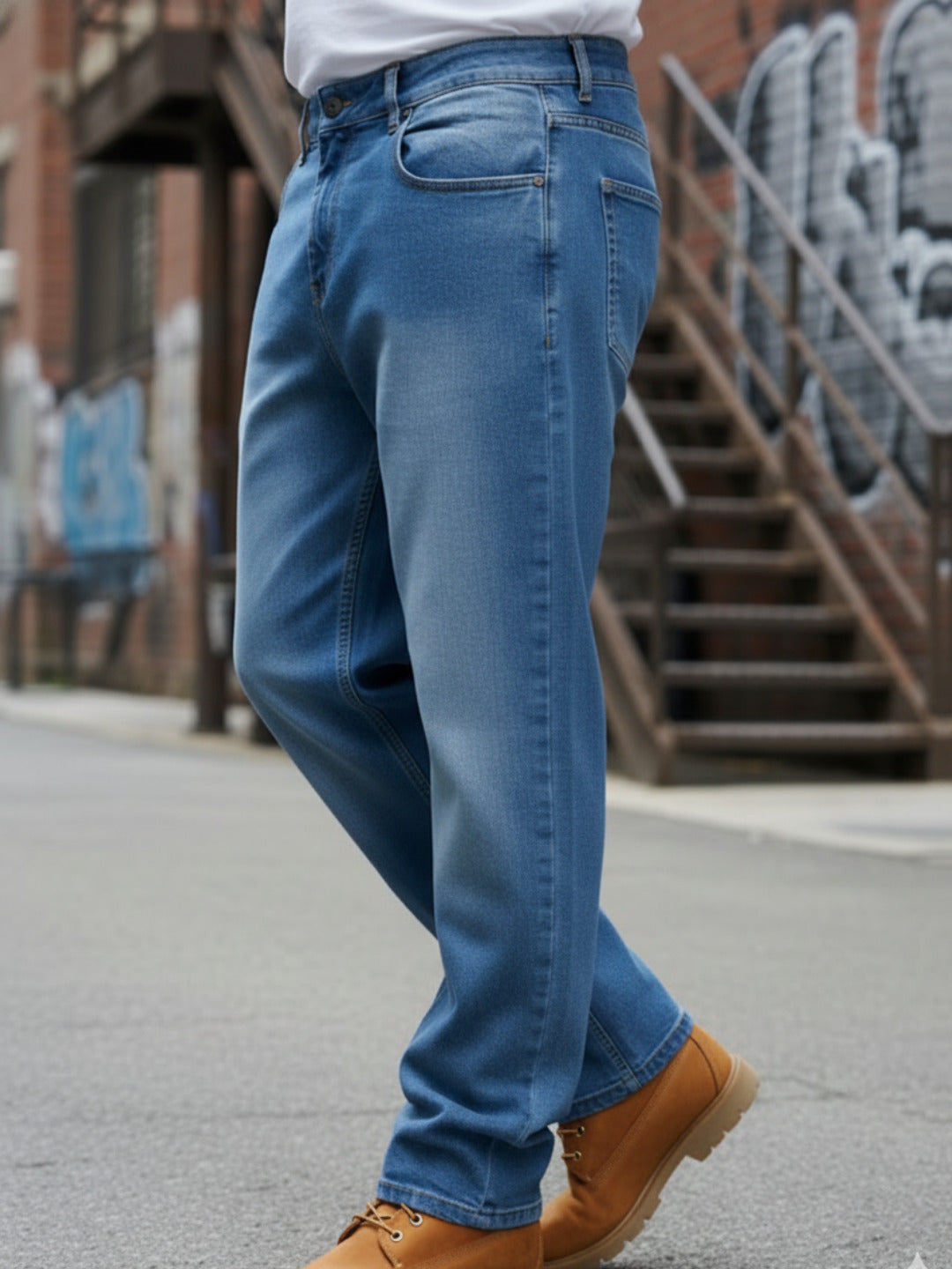 Men Blue Mid-Rise Jeans