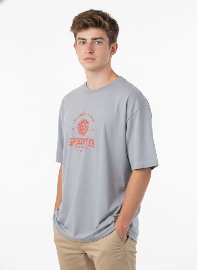 Men Oversized Cotton Printed T-Shirt