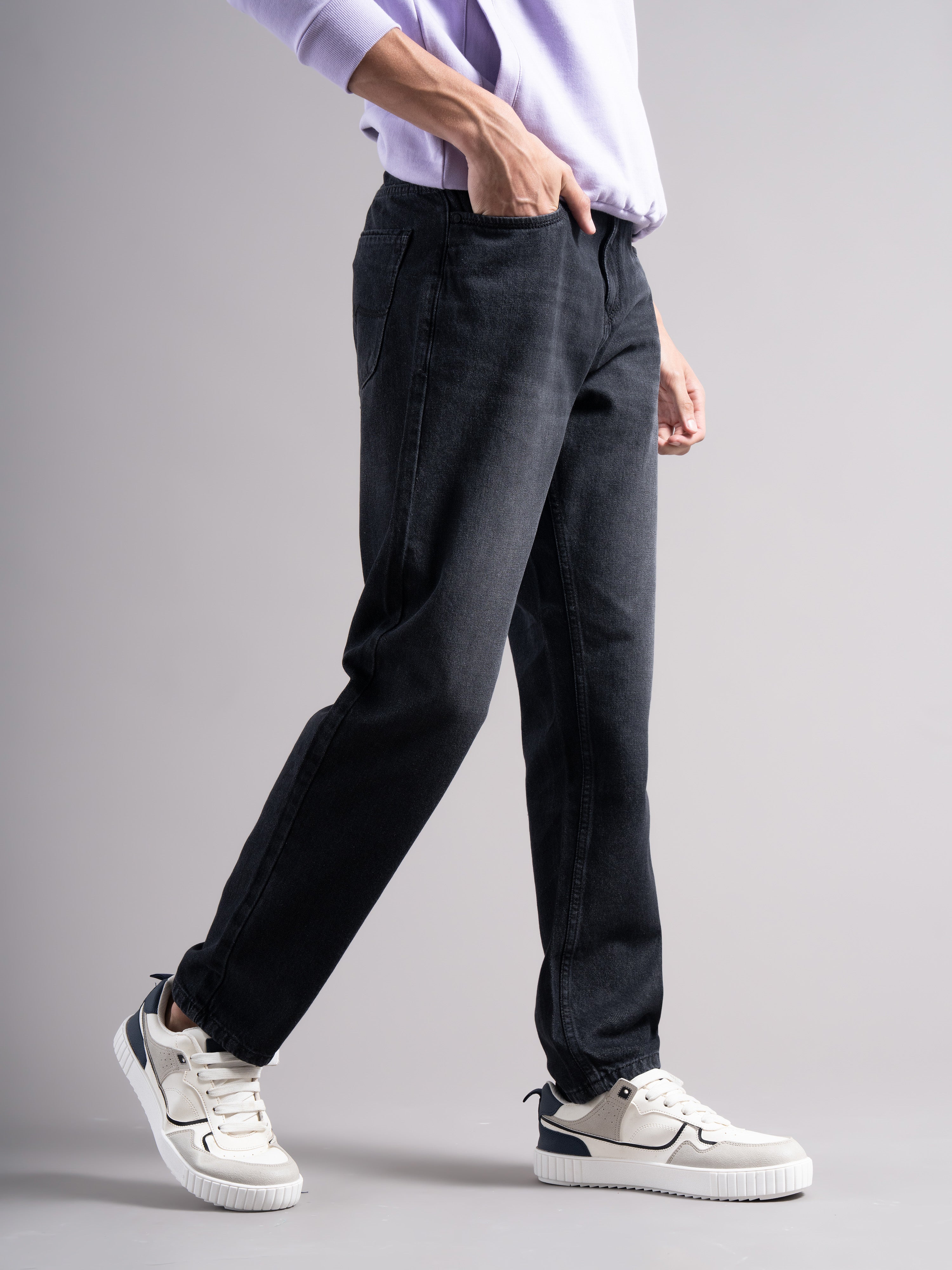 Men Grey Regular Fit Jeans