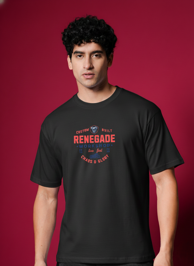 Men Round Neck Cotton T-Shirt
