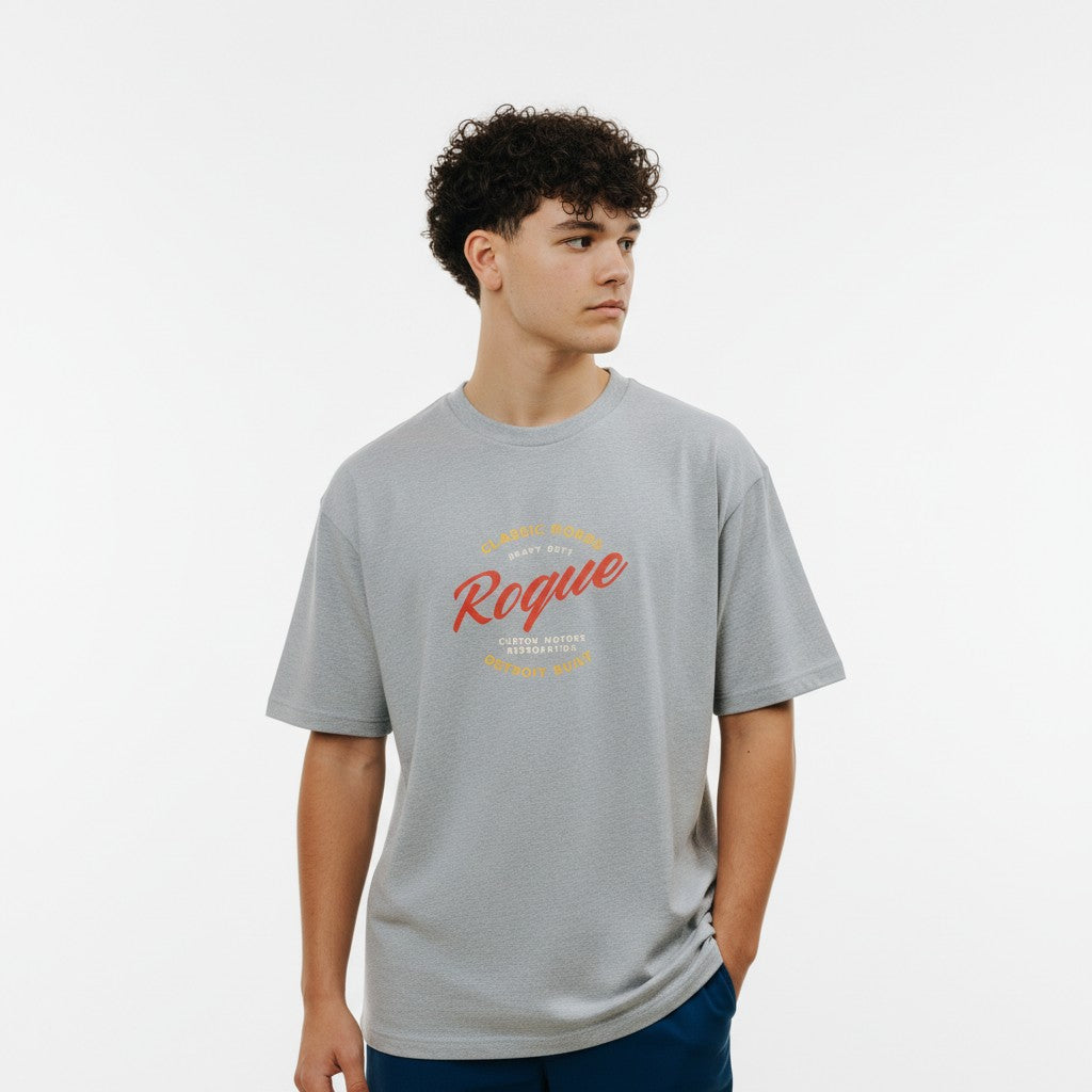 Men Oversized Cotton Printed T-Shirt