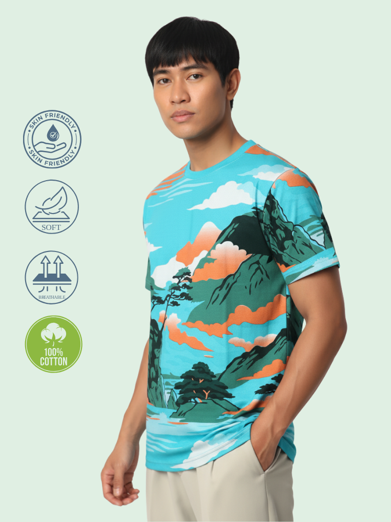 Men All-Over Cotton T-Shirt