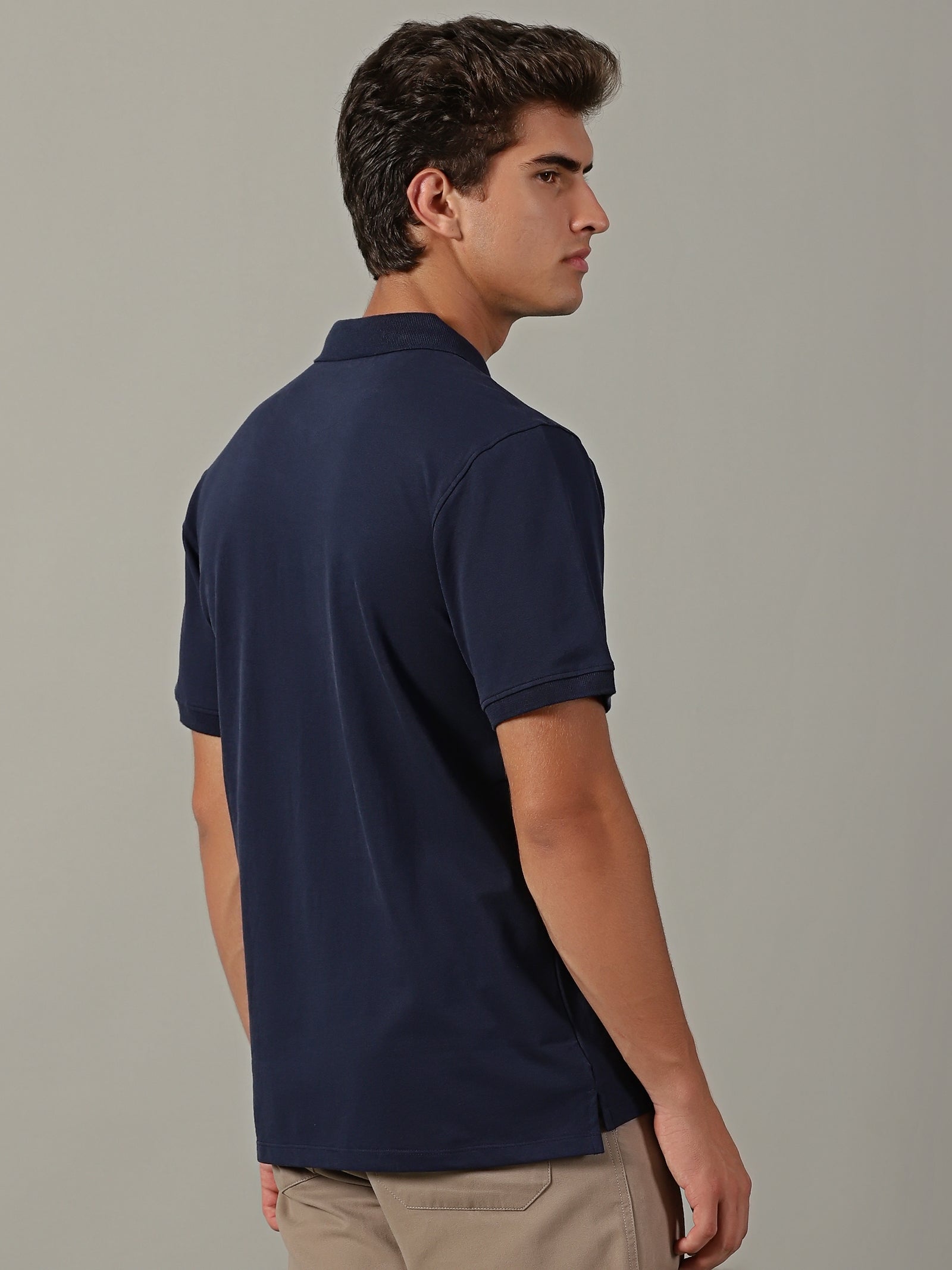 Men Navy Regular Fit T-Shirt