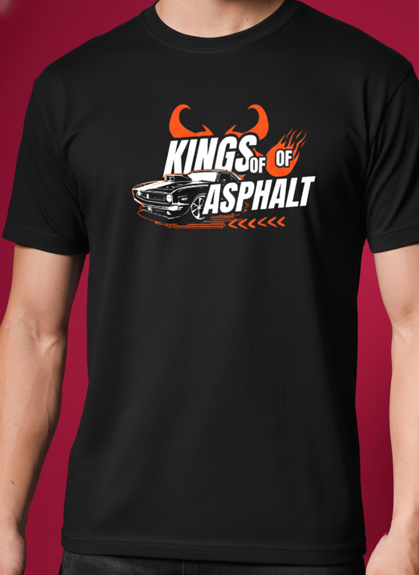 Men Round Neck Cotton T-Shirt