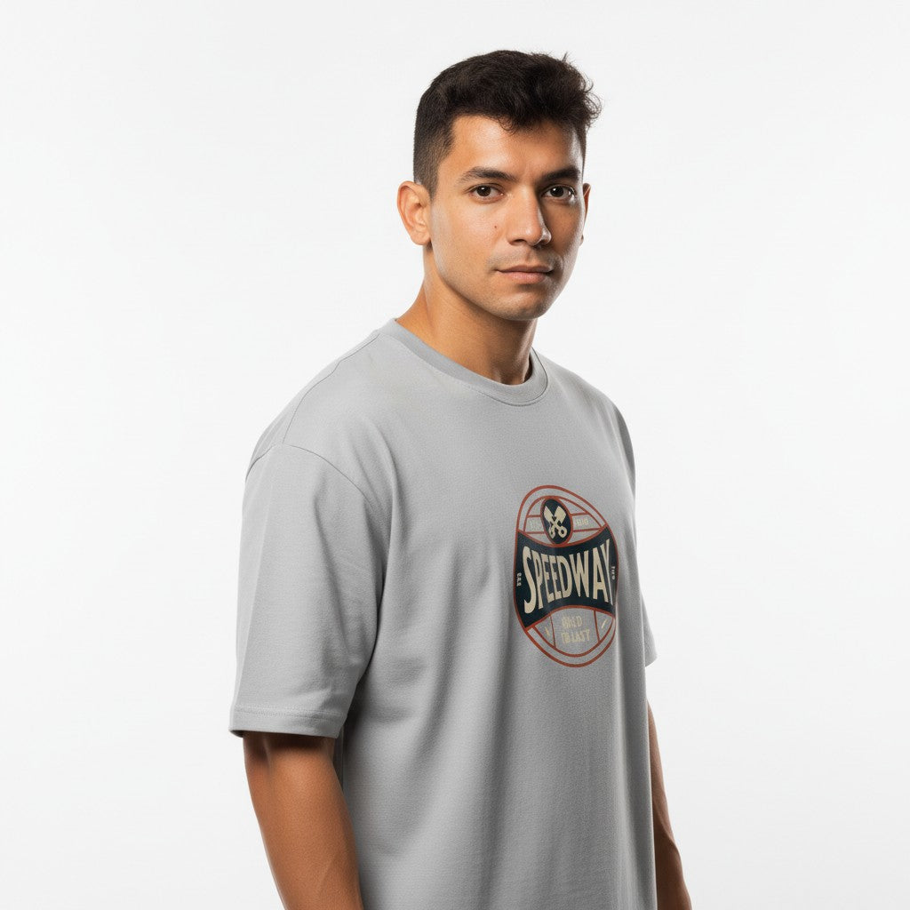 Men Oversized Cotton Printed T-Shirt