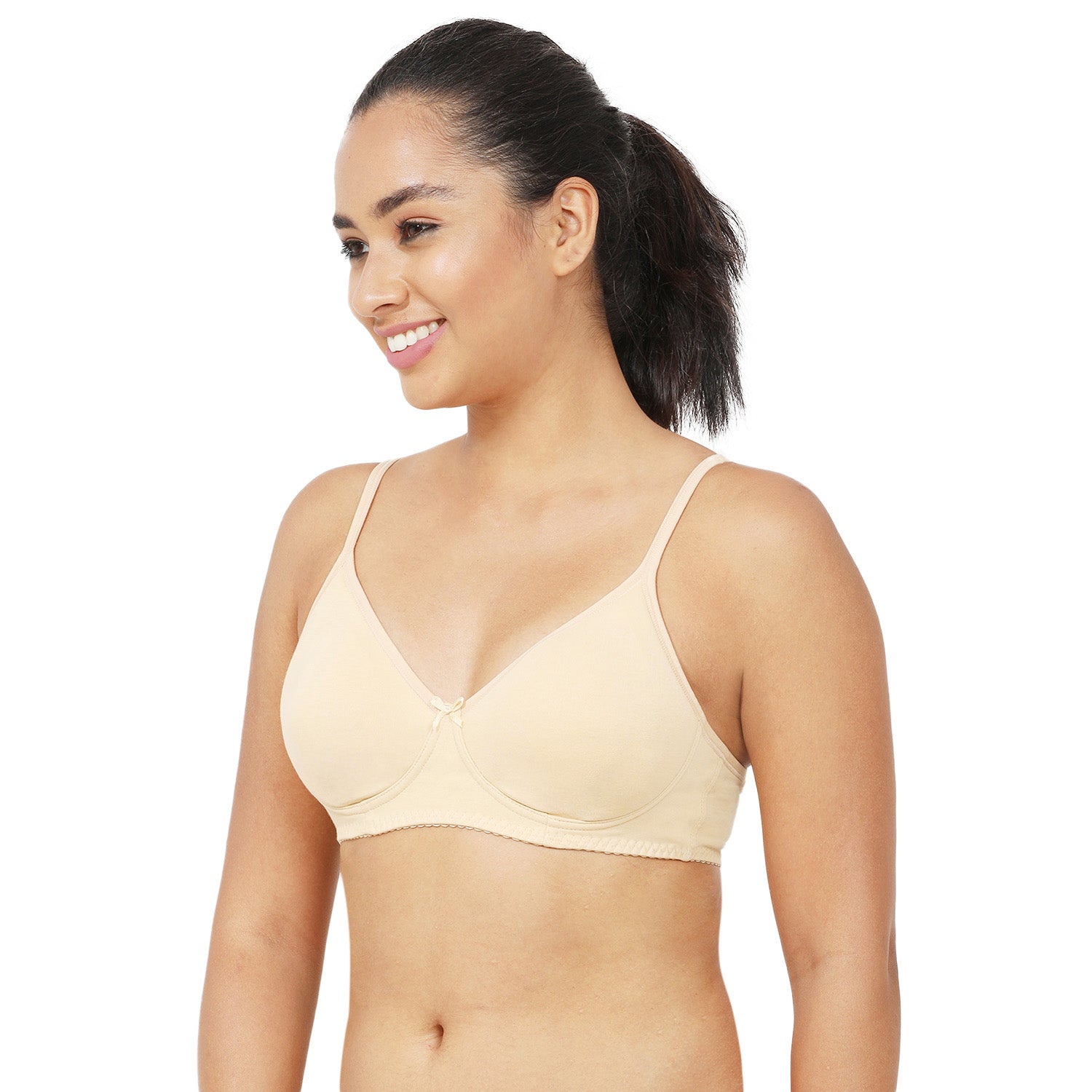 Non-Padded Non-Wired 3/4th Coverage T-Shirt Bra