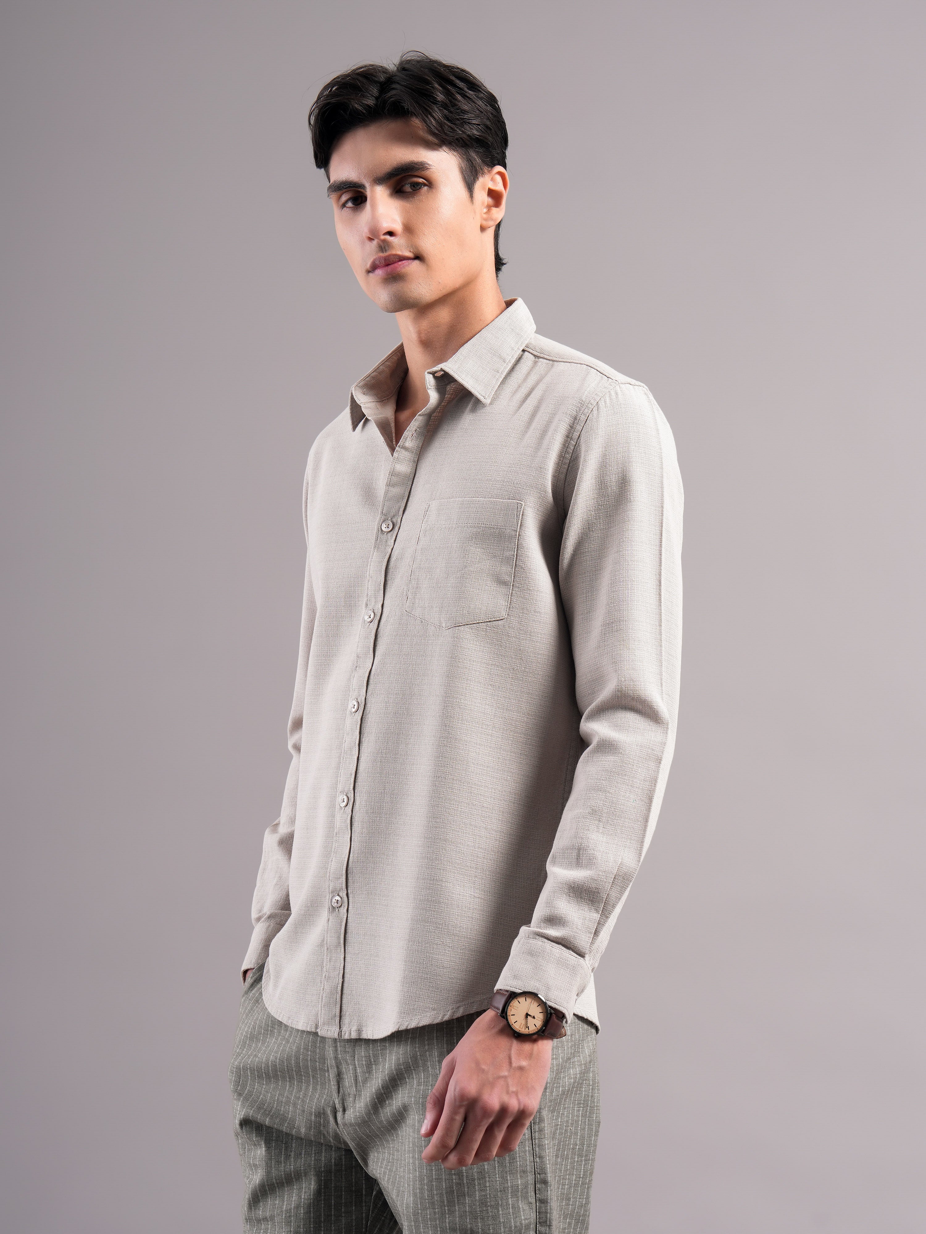 Men Organic Cotton Solid Shirts