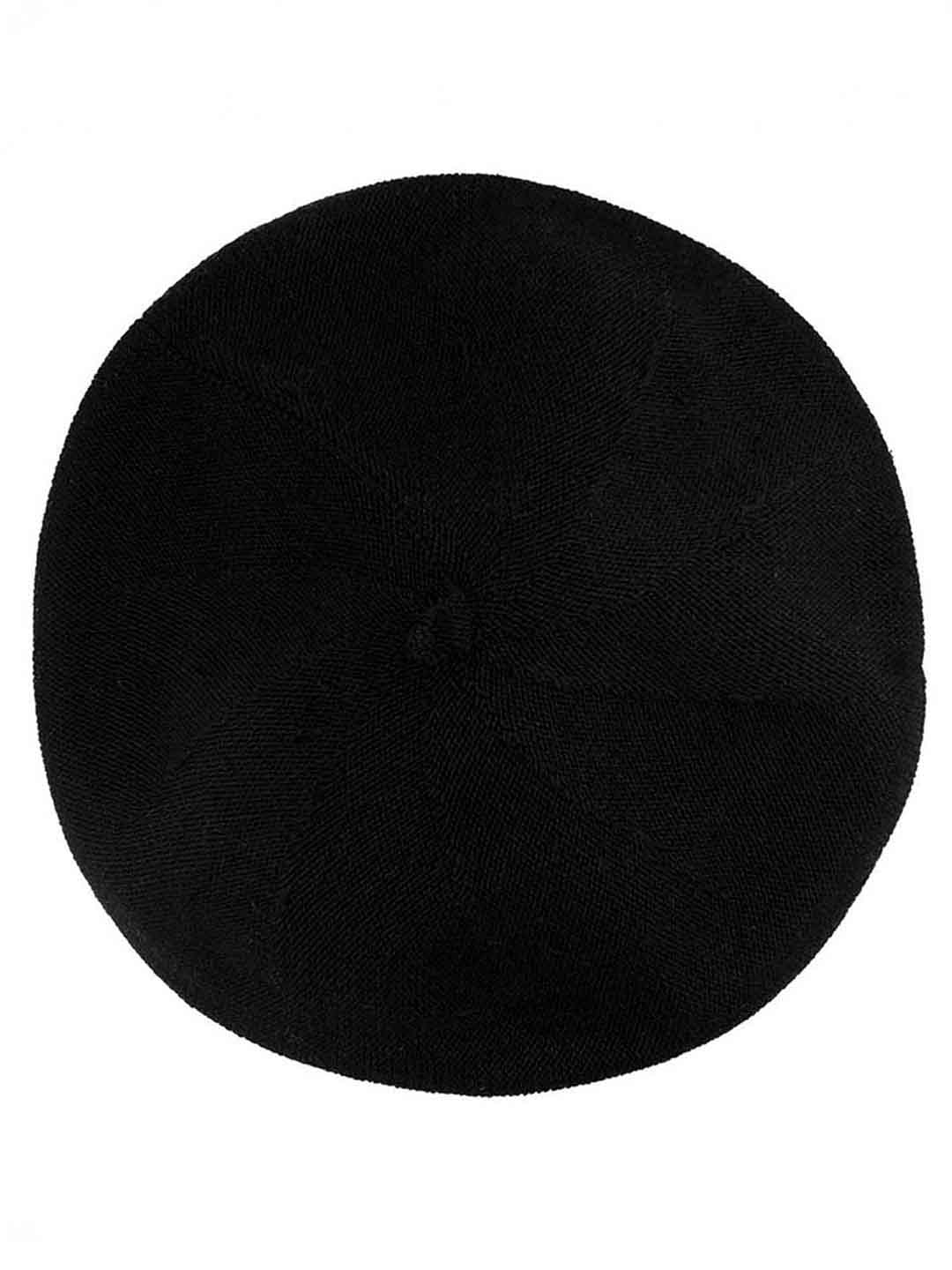 Black Wool Beret