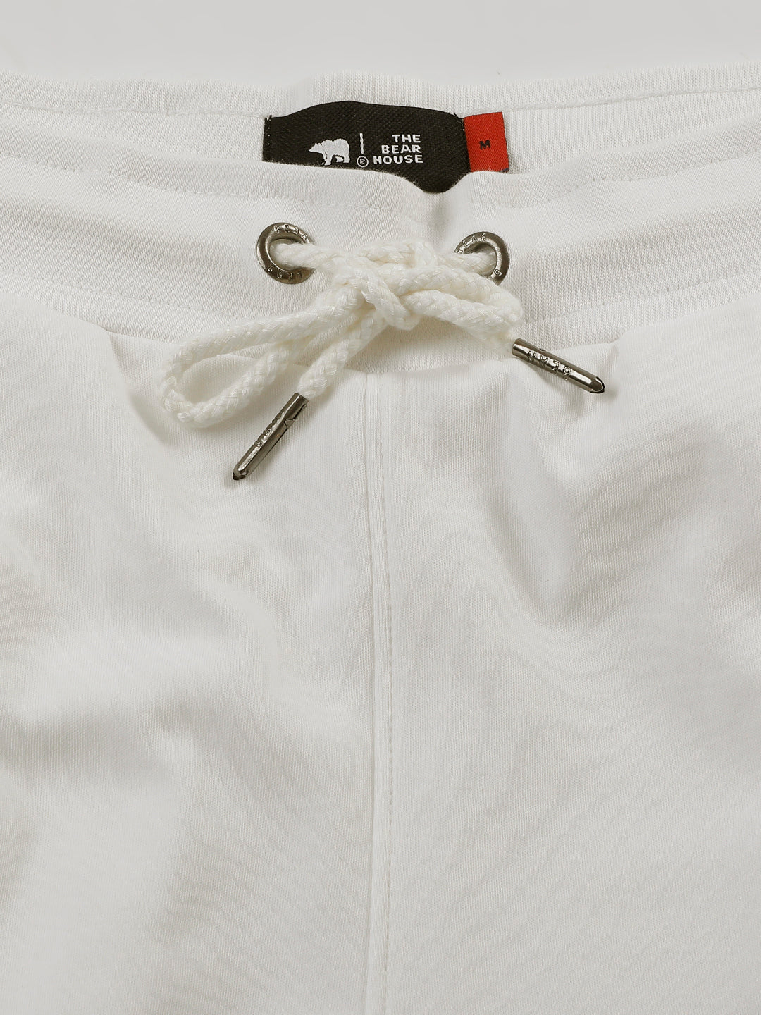 Men Ardor Edition White Solid Slim Fit Track Pants
