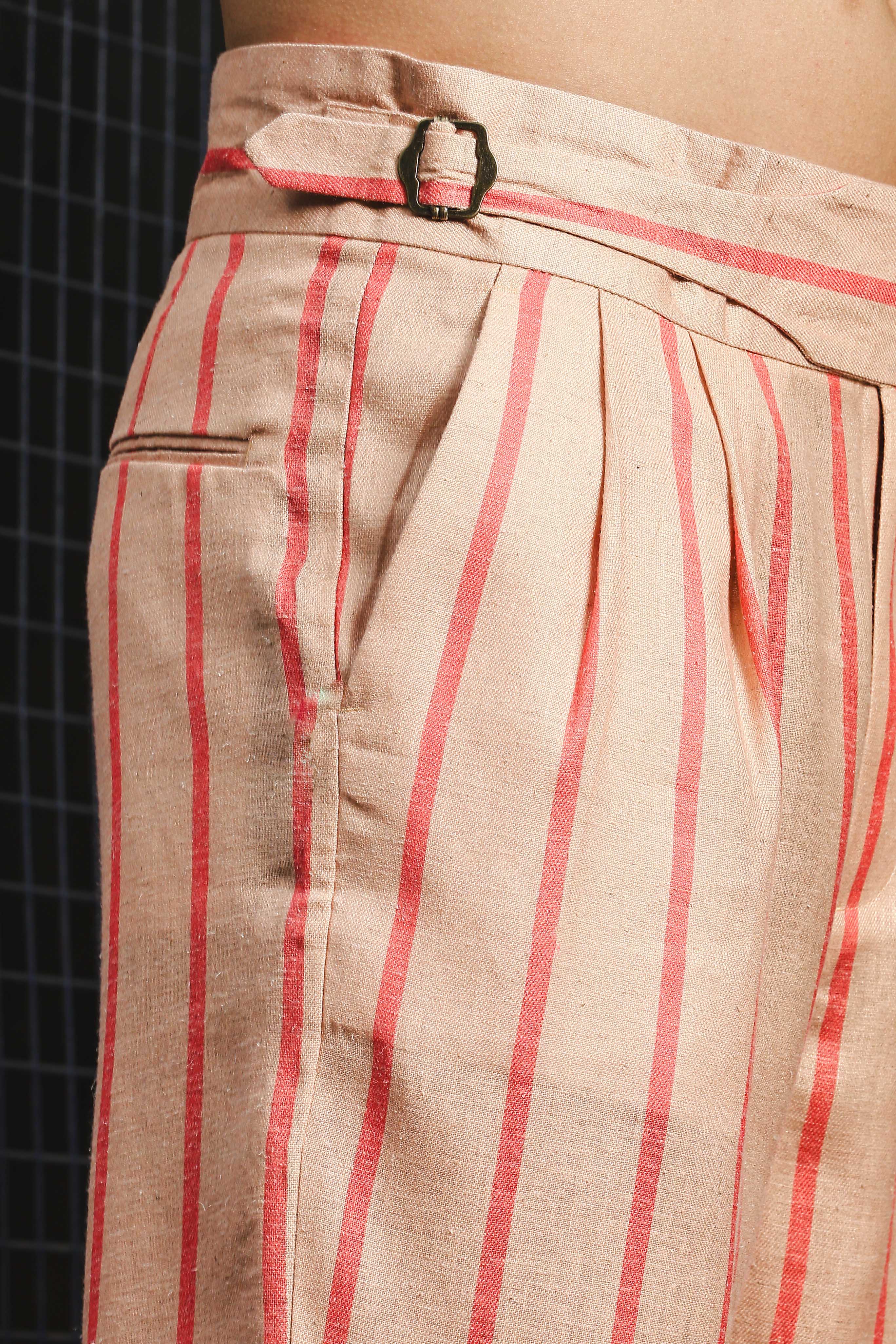 Men  Striped Gurkha Trousers
