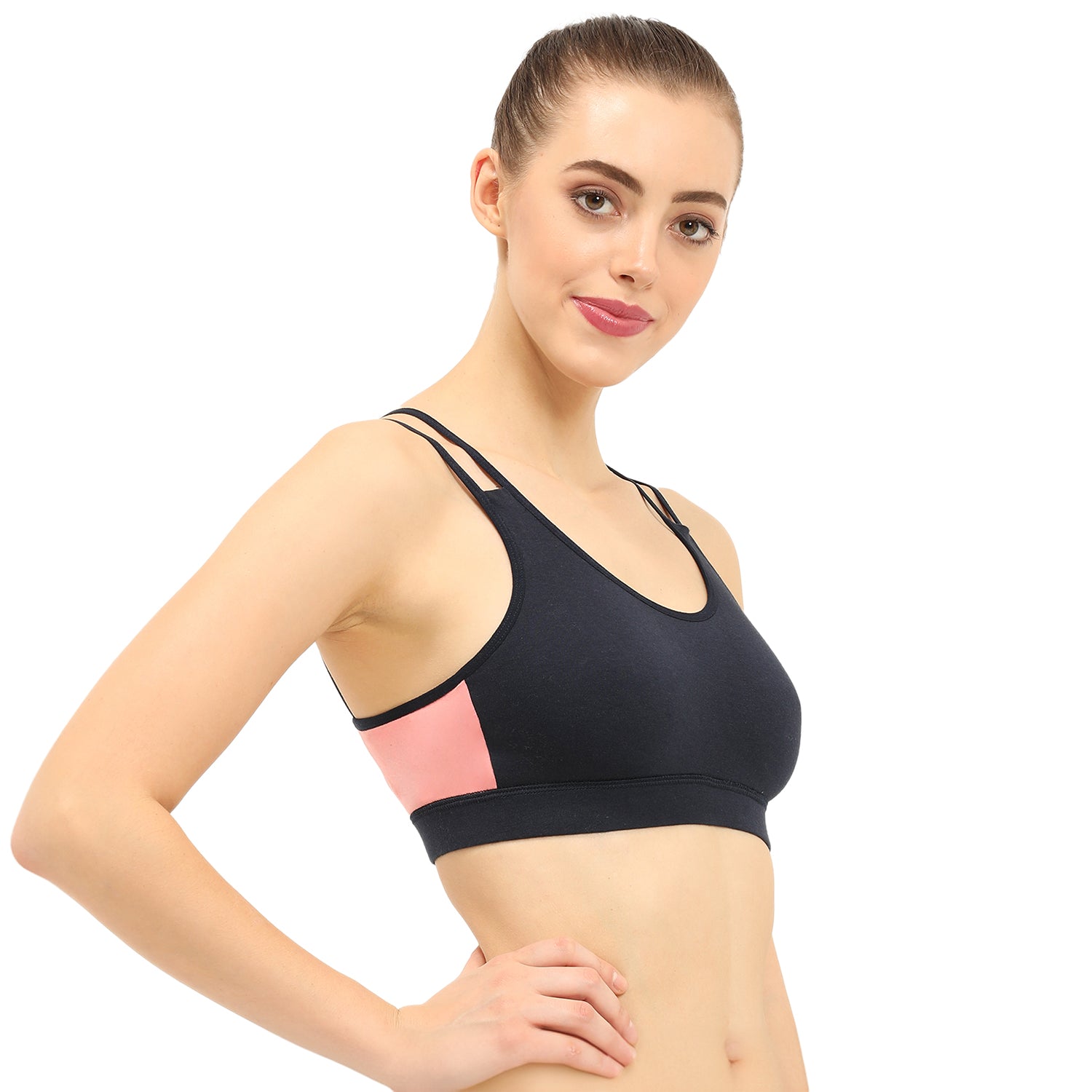 Padded Non-Wired Full Coverage Sports Bra