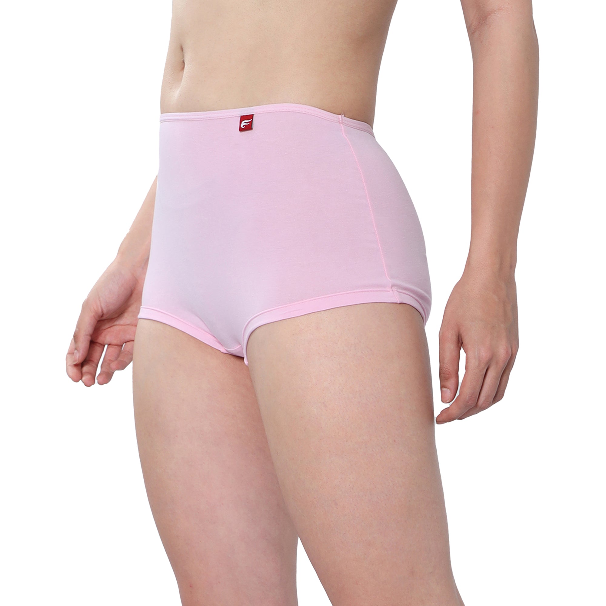 Women Pink Midrise Comfort Boyshorts
