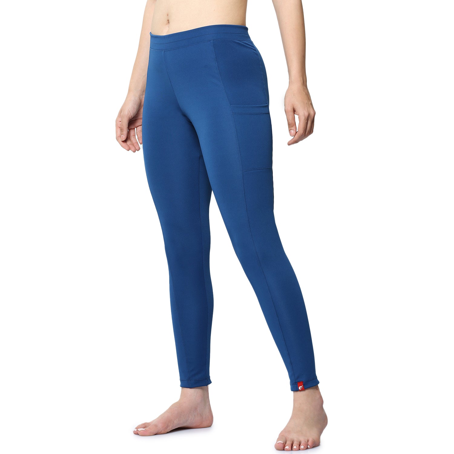 Women Blue Ankle Length Yoga Pant